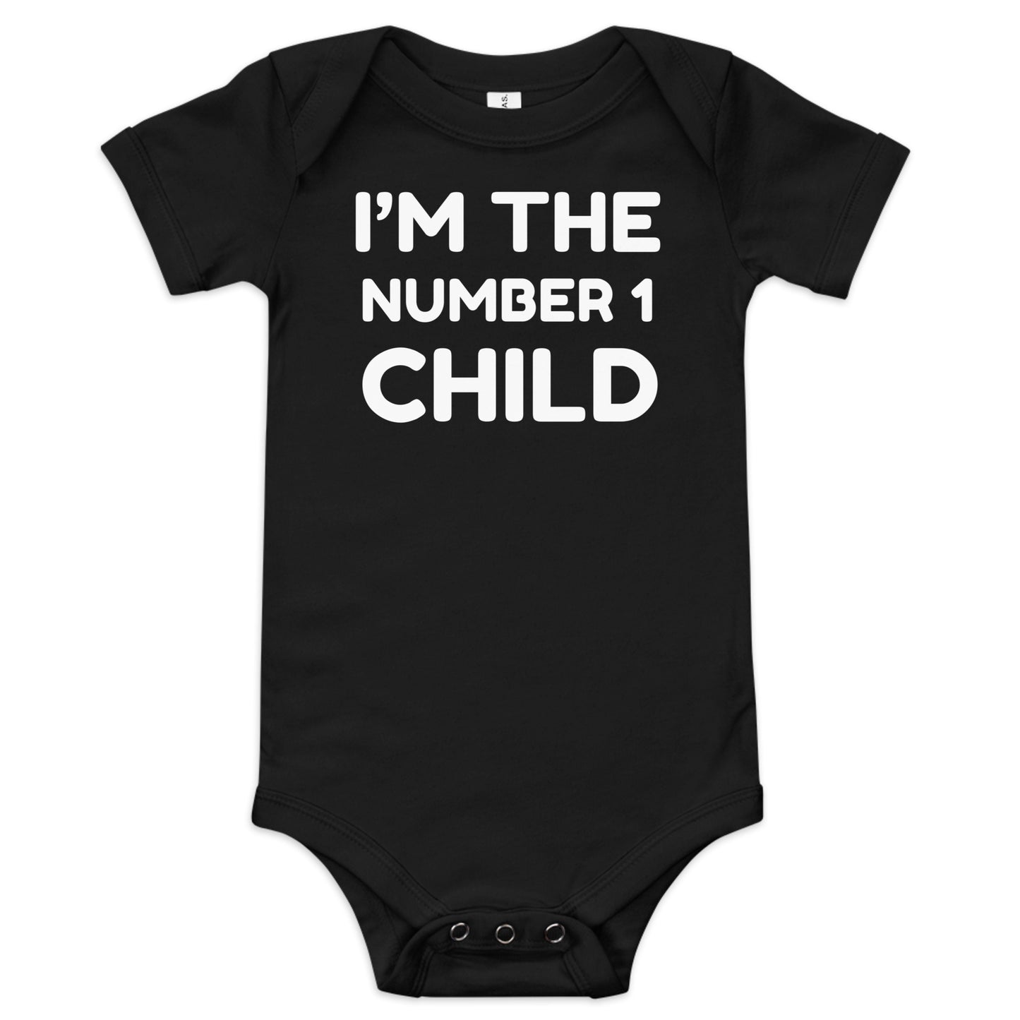 I’m the Number One Child baby grow – funny short sleeve bodysuit for newborns