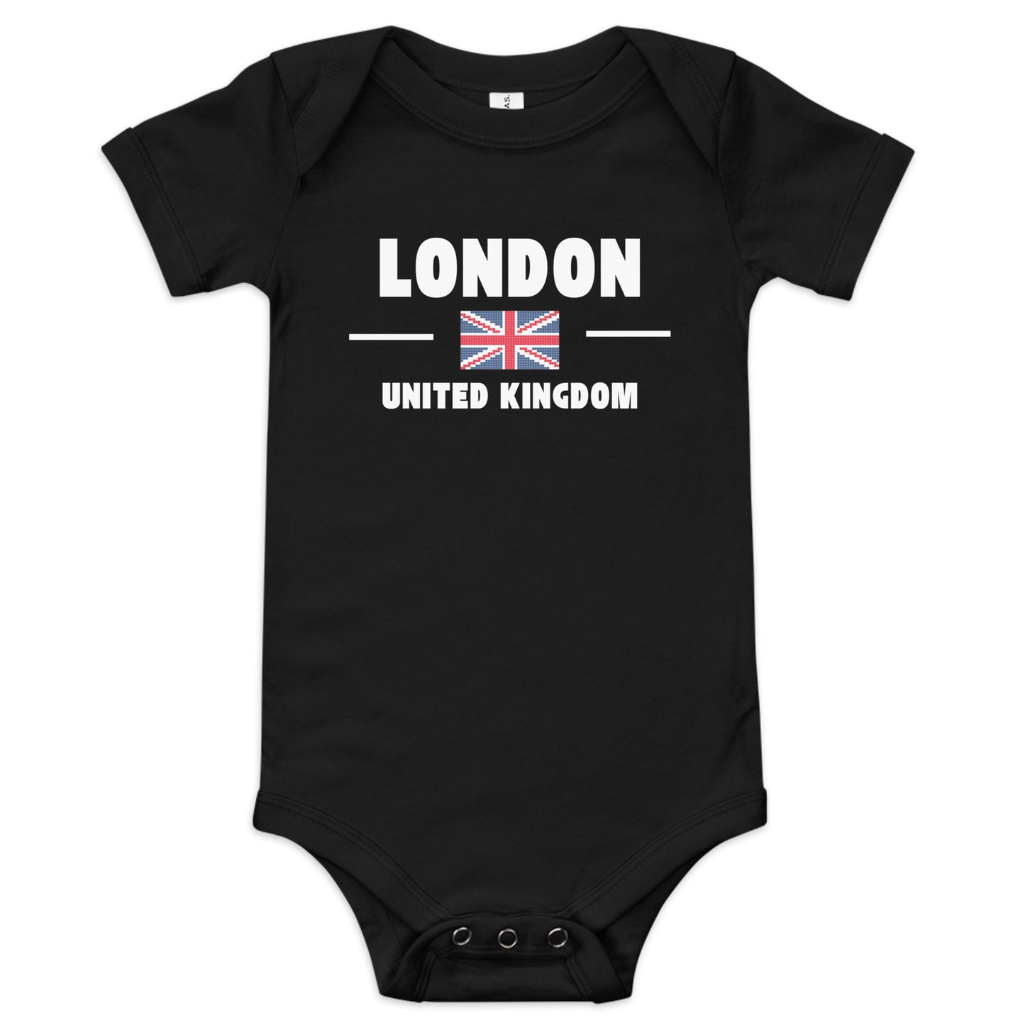 I Love London baby grow – cute UK souvenir bodysuit with short sleeves