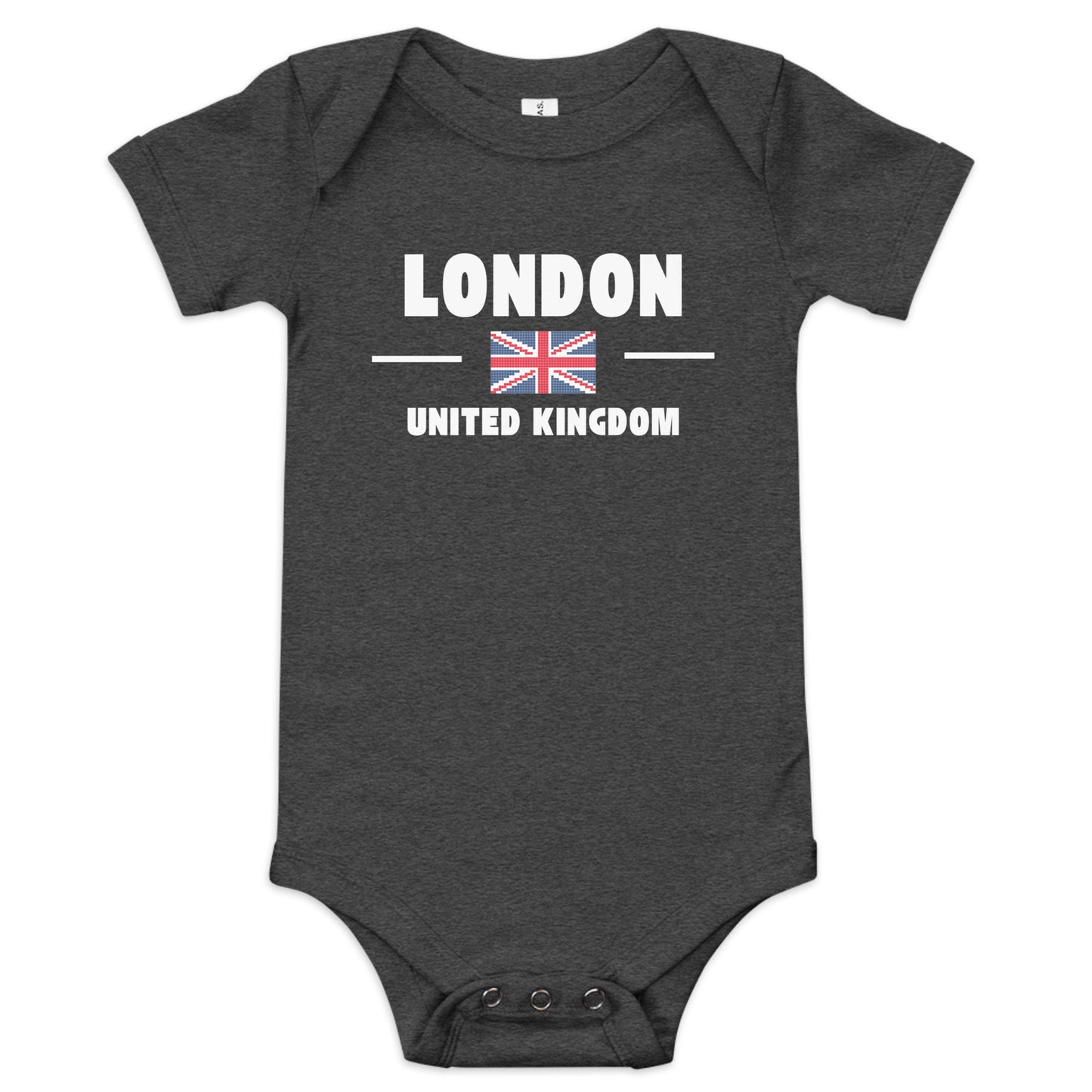 I Love London baby grow – cute UK souvenir bodysuit with short sleeves