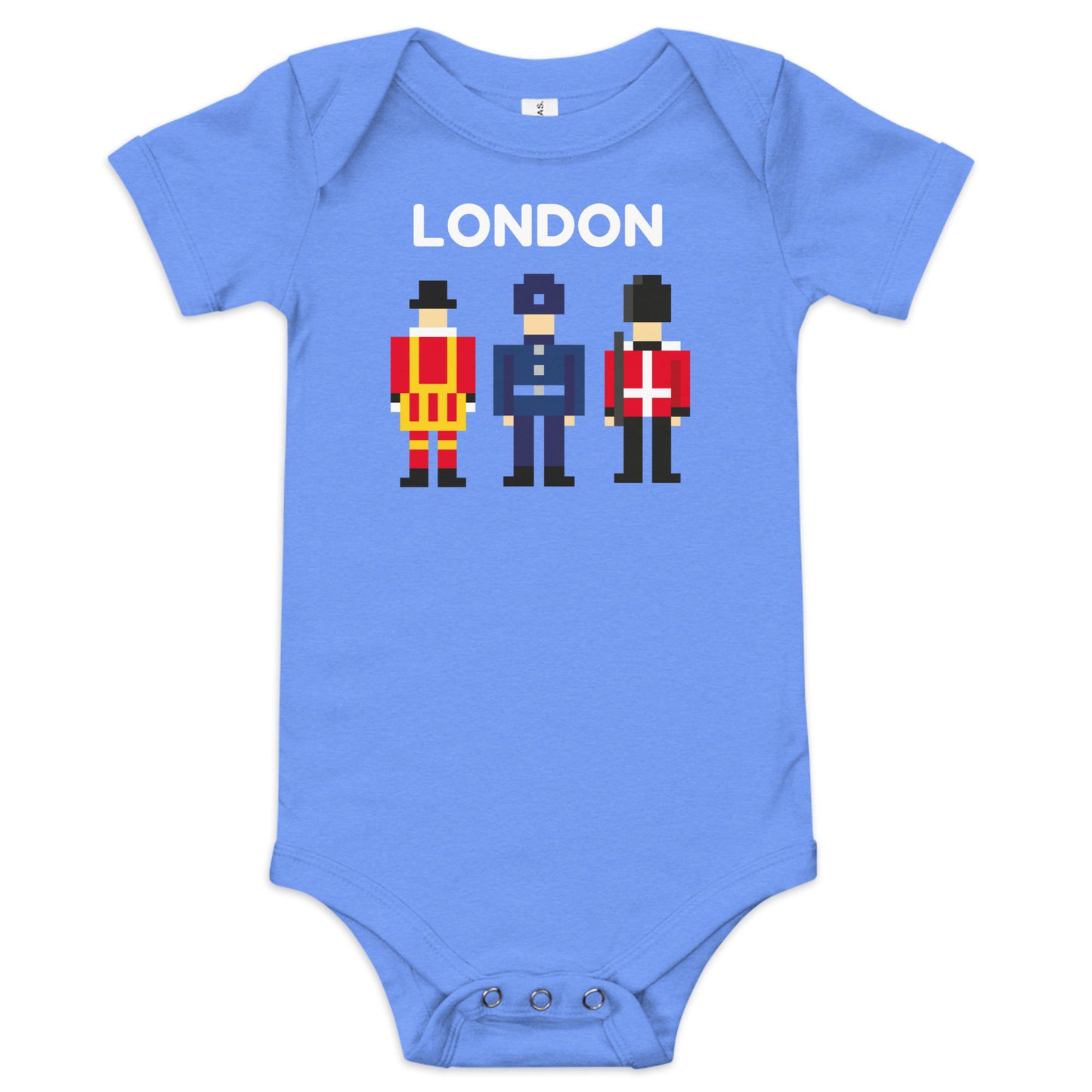 London British Royal Guard, Royal Beefeater and Police Officer pixel art retro feel