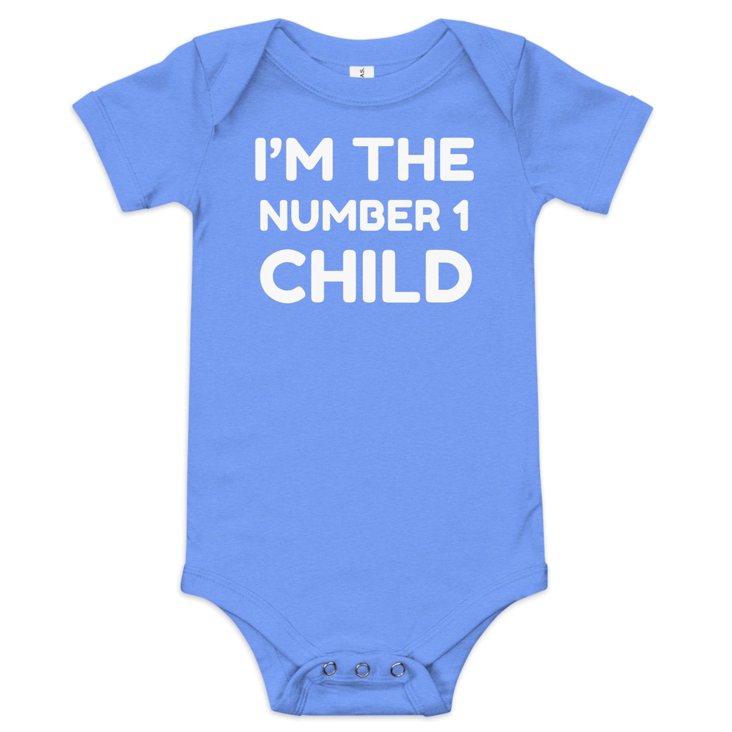 I’m the Number One Child baby grow – funny short sleeve bodysuit for newborns