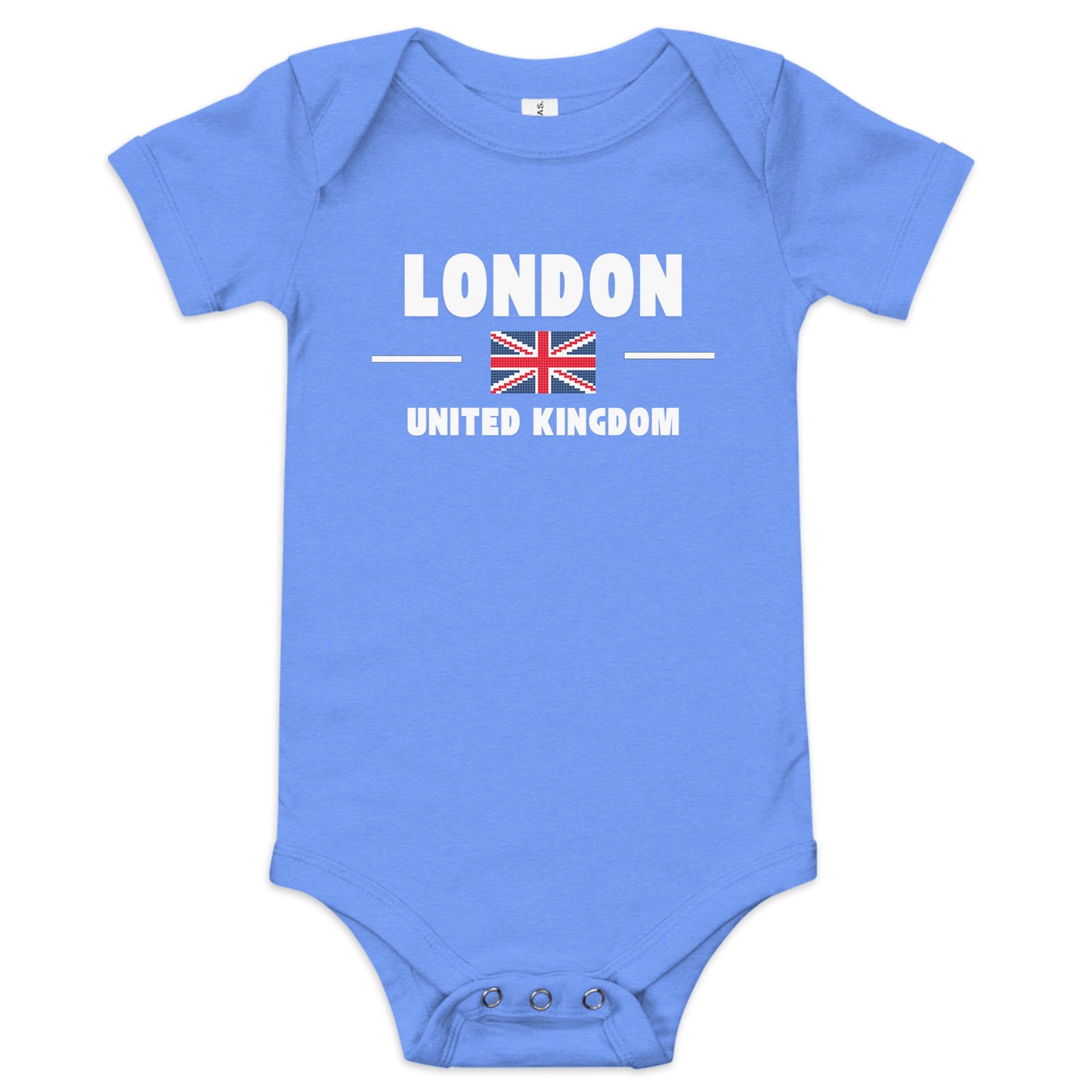 I Love London baby grow – cute UK souvenir bodysuit with short sleeves