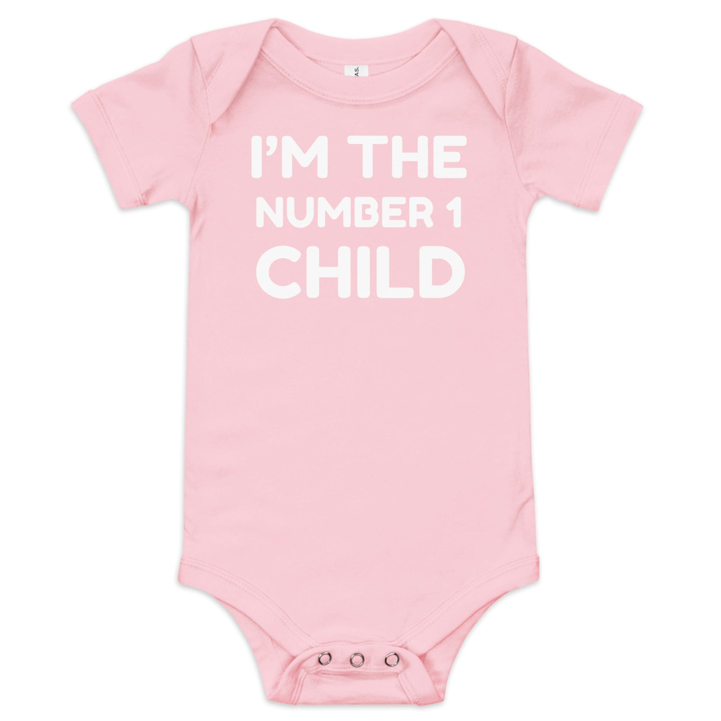 I’m the Number One Child baby grow – funny short sleeve bodysuit for newborns