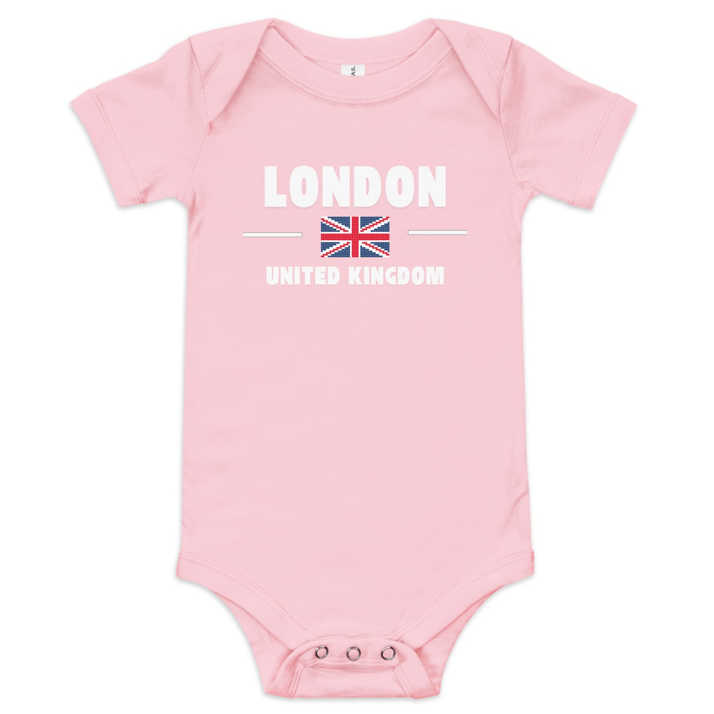 I Love London baby grow – cute UK souvenir bodysuit with short sleeves