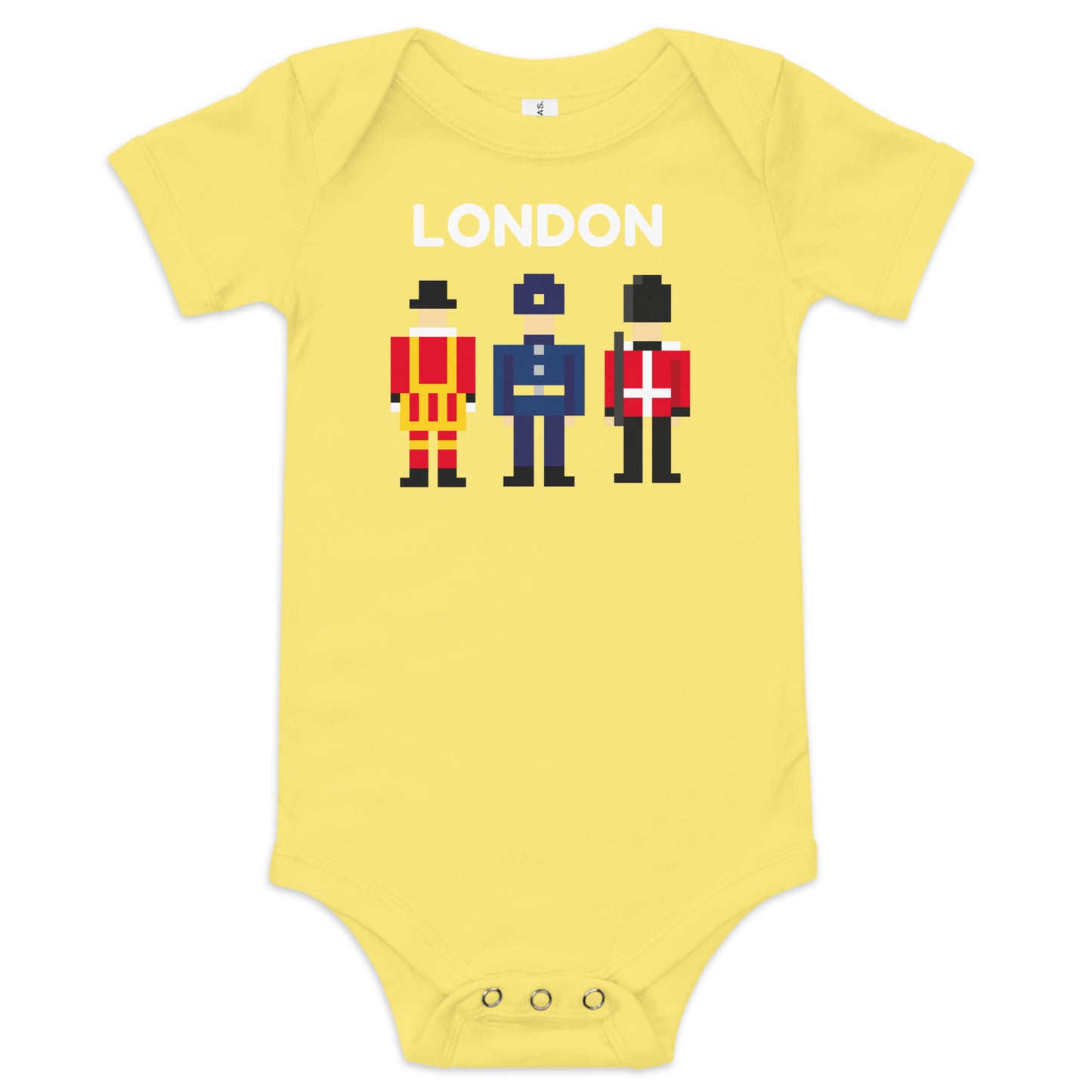 London British Royal Guard, Royal Beefeater and Police Officer pixel art retro feel