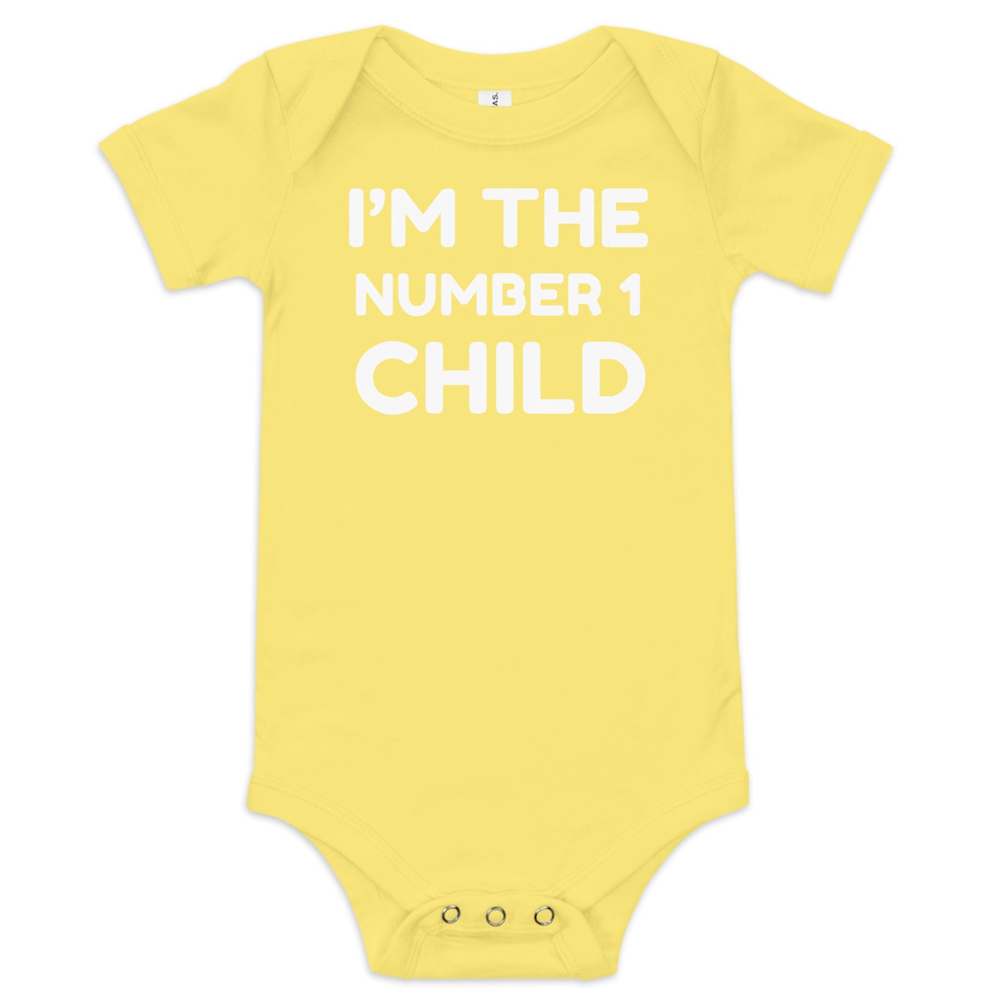 I’m the Number One Child baby grow – funny short sleeve bodysuit for newborns