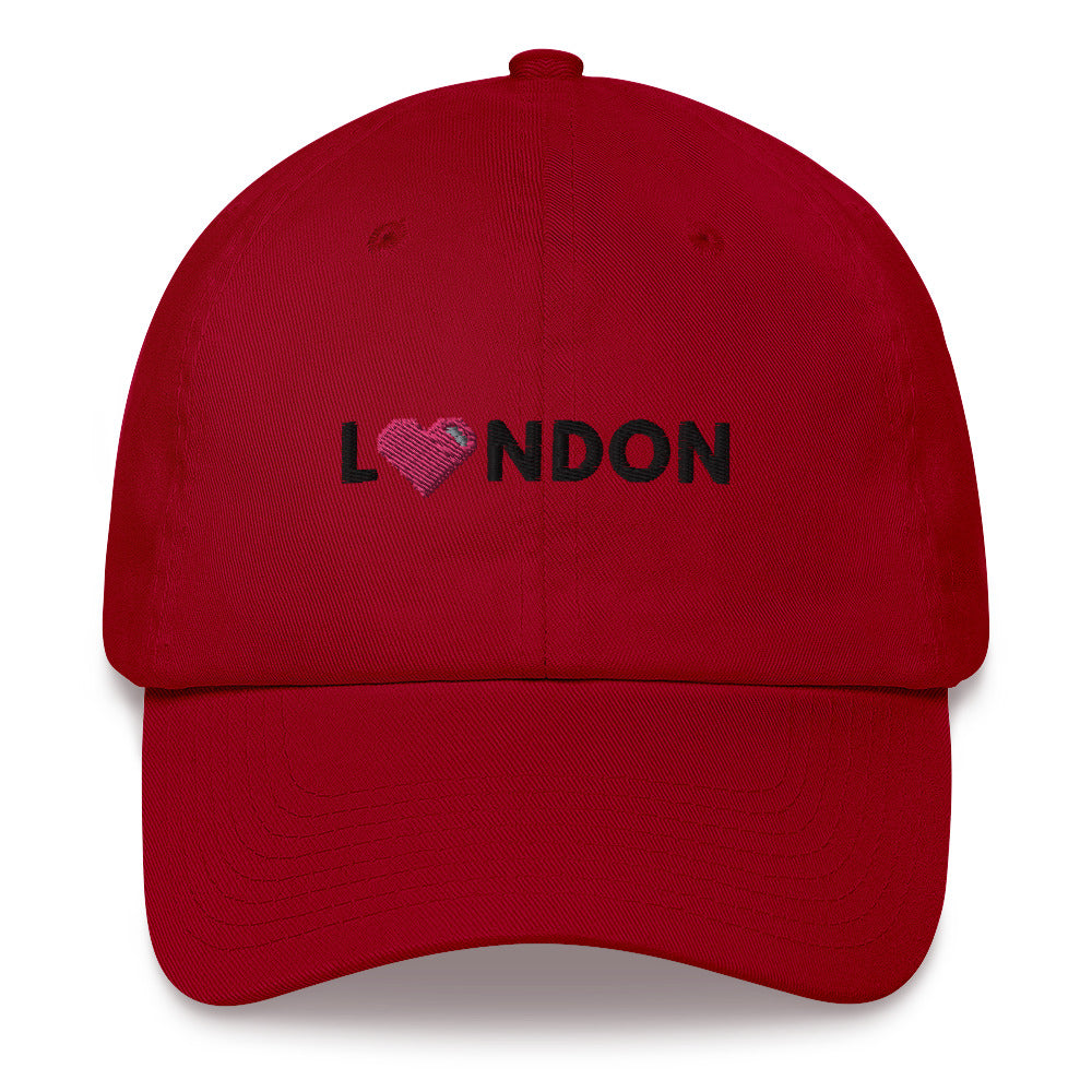 Camouflage London Design with Pink Pixelated Heart
