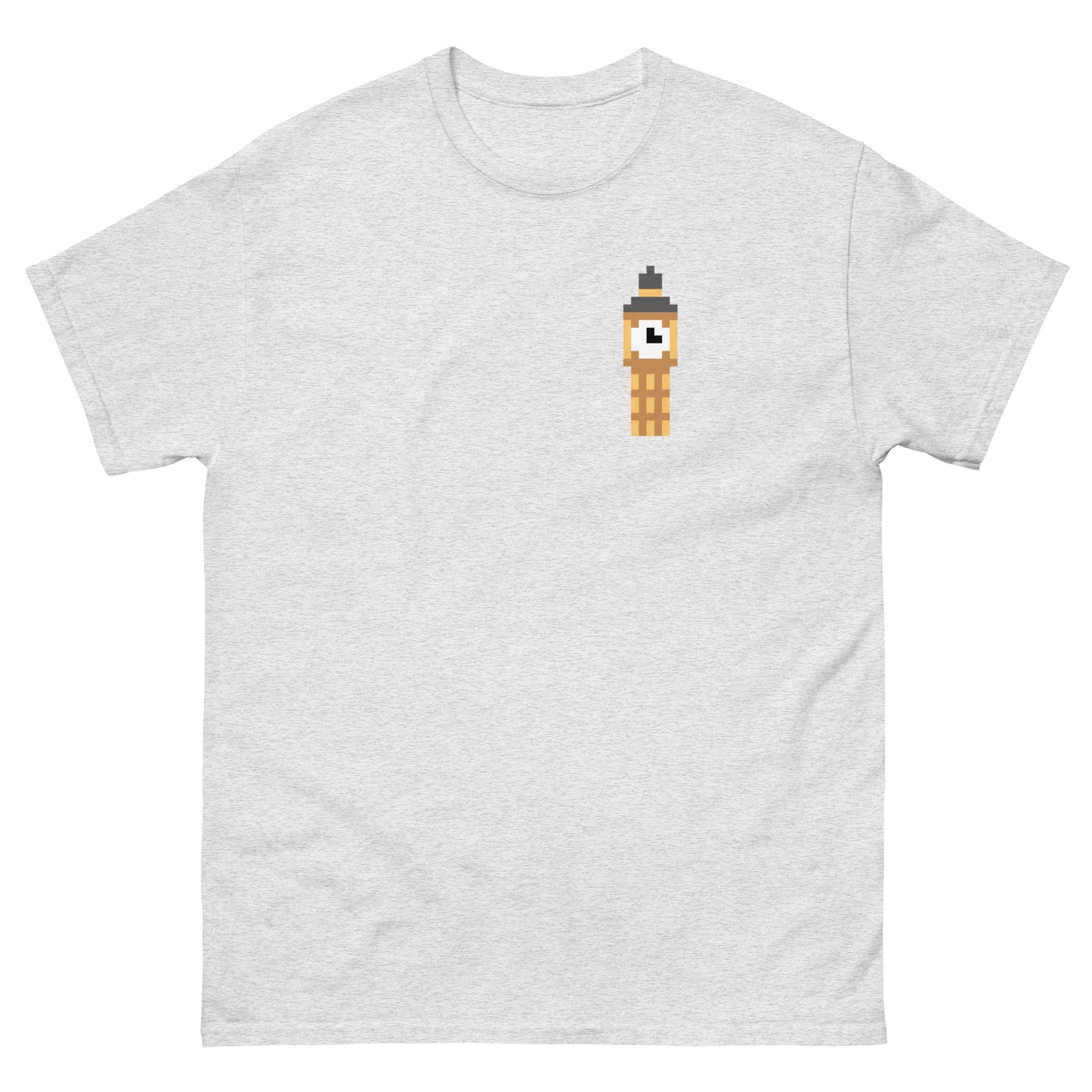Pixelated Big Ben T-Shirt - Retro London Landmark Classic Tee