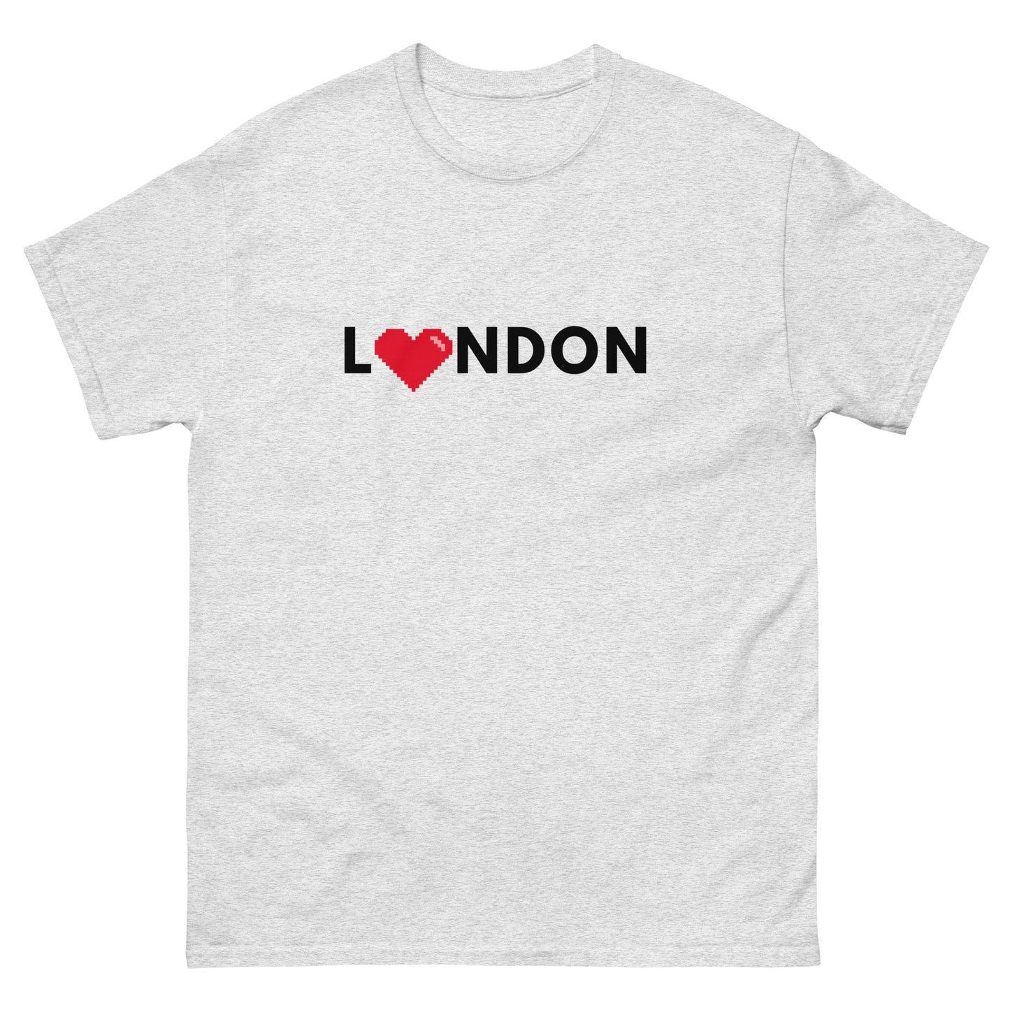 I Love London Pixelated Heart - classic tee Ash t-shirt