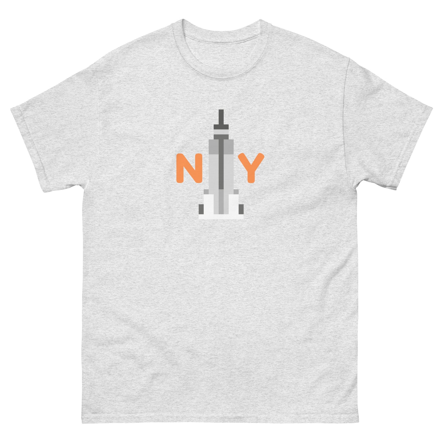 NYC Skyscraper T-Shirt – New York Skyline Graphic Tee for City Lovers & Tourists Ash t-shirt