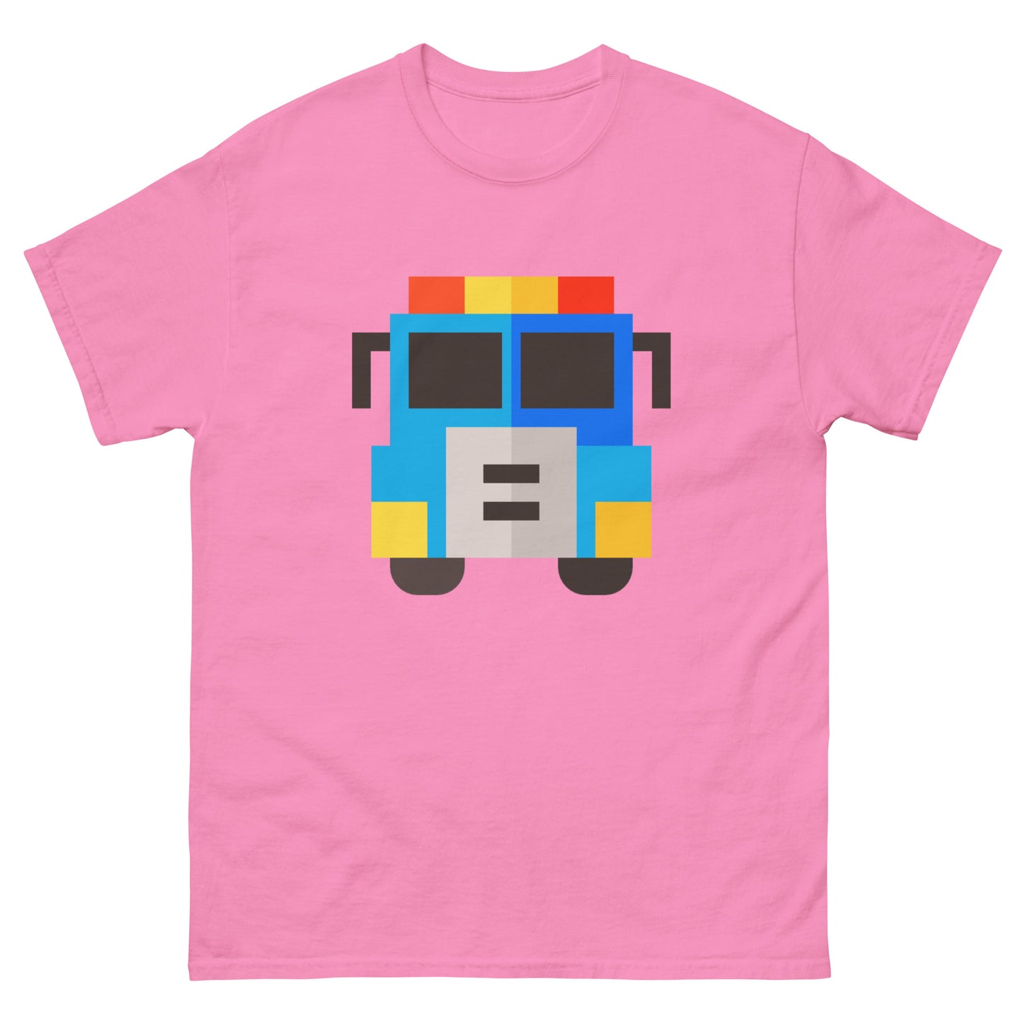 American Fire Truck Pixel Art T-Shirt - USA Firefighter Classic Tee for Fire Rescue Fans Azalea t-shirt