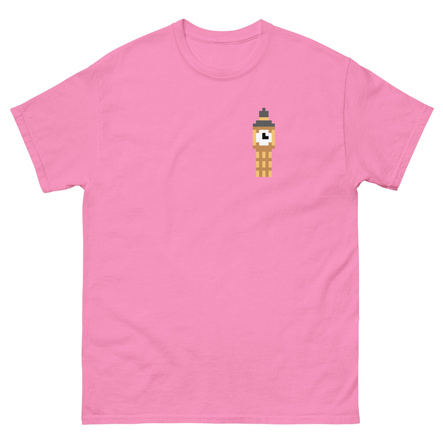Pixelated Big Ben T-Shirt - Retro London Landmark Classic Tee