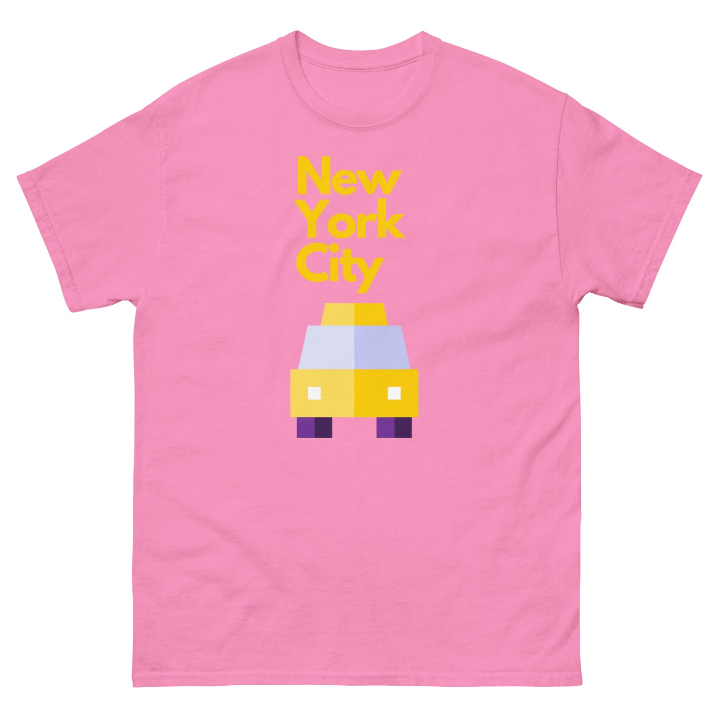 New York City Pixel Art T-Shirt – Yellow Taxi NYC Skyline Graphic Tee Azalea Sweatshirt