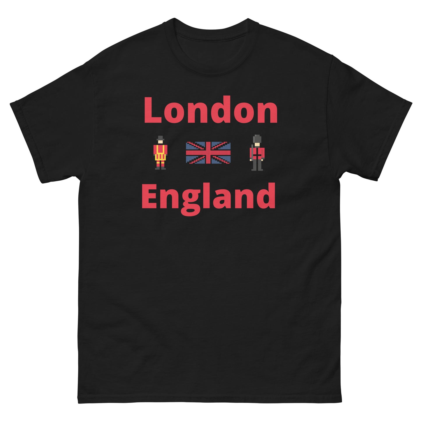 London England Royal Guard T-Shirt – Iconic British Soldier Tee for UK Fans & Tourists Black t-shirt