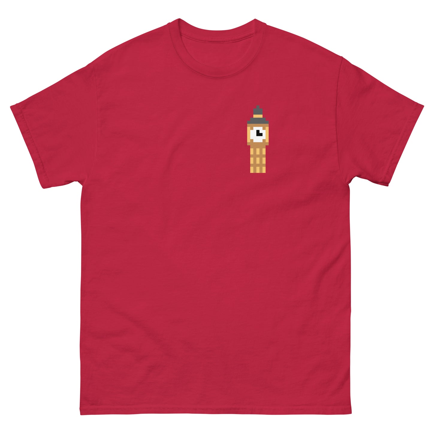 Pixelated Big Ben T-Shirt - Retro London Landmark Classic Tee
