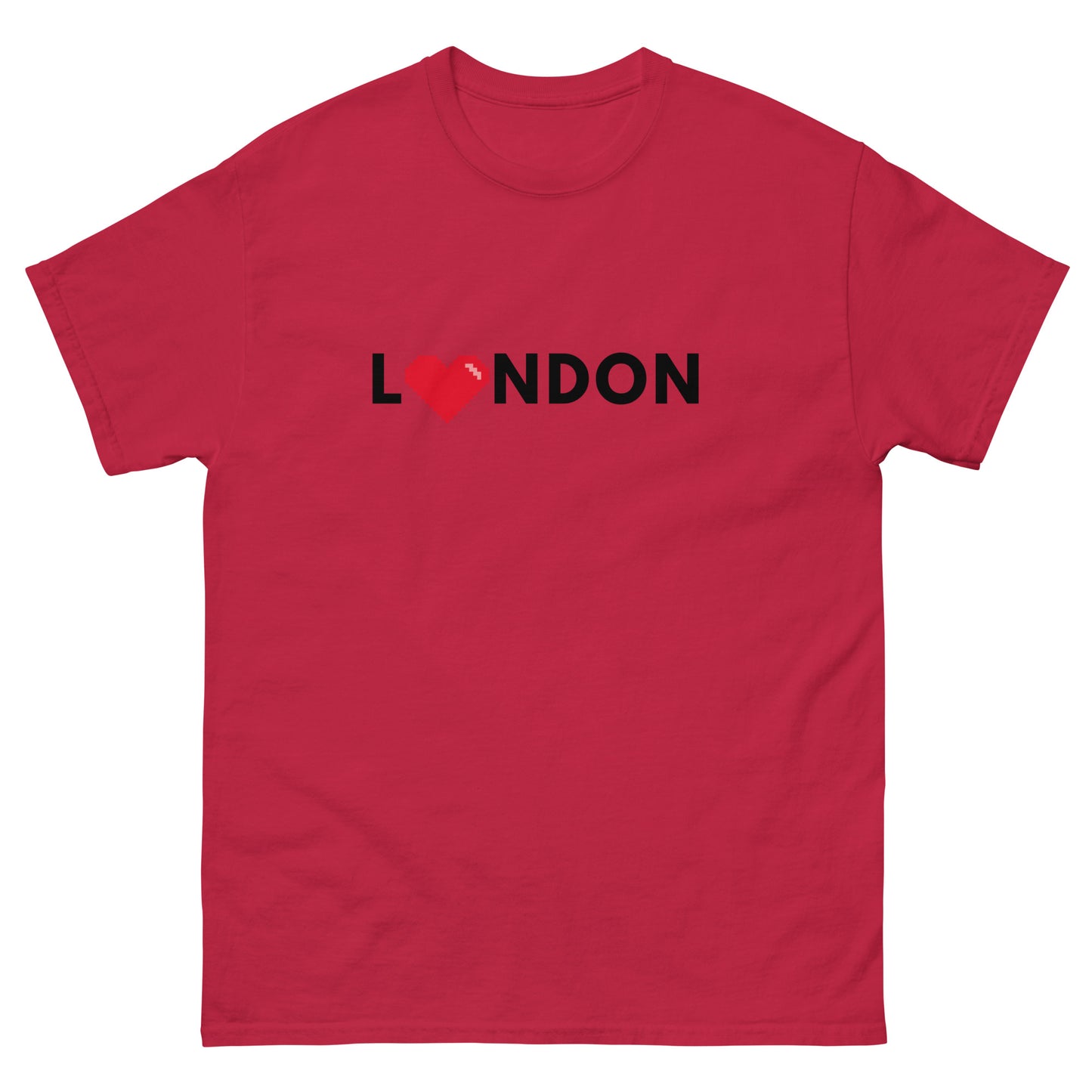 I Love London Pixelated Heart - classic tee Cardinal t-shirt