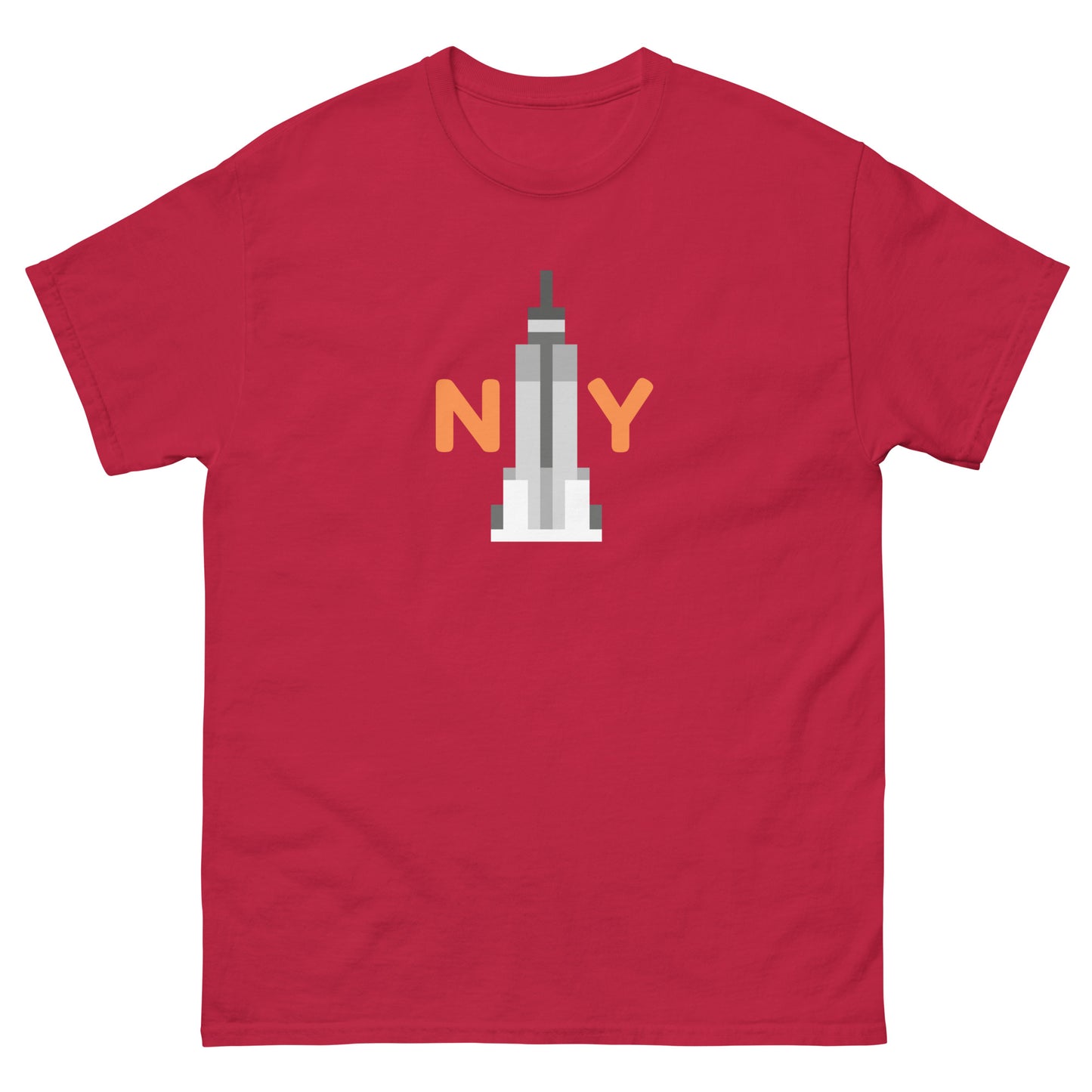 NYC Skyscraper T-Shirt – New York Skyline Graphic Tee for City Lovers & Tourists Cardinal t-shirt