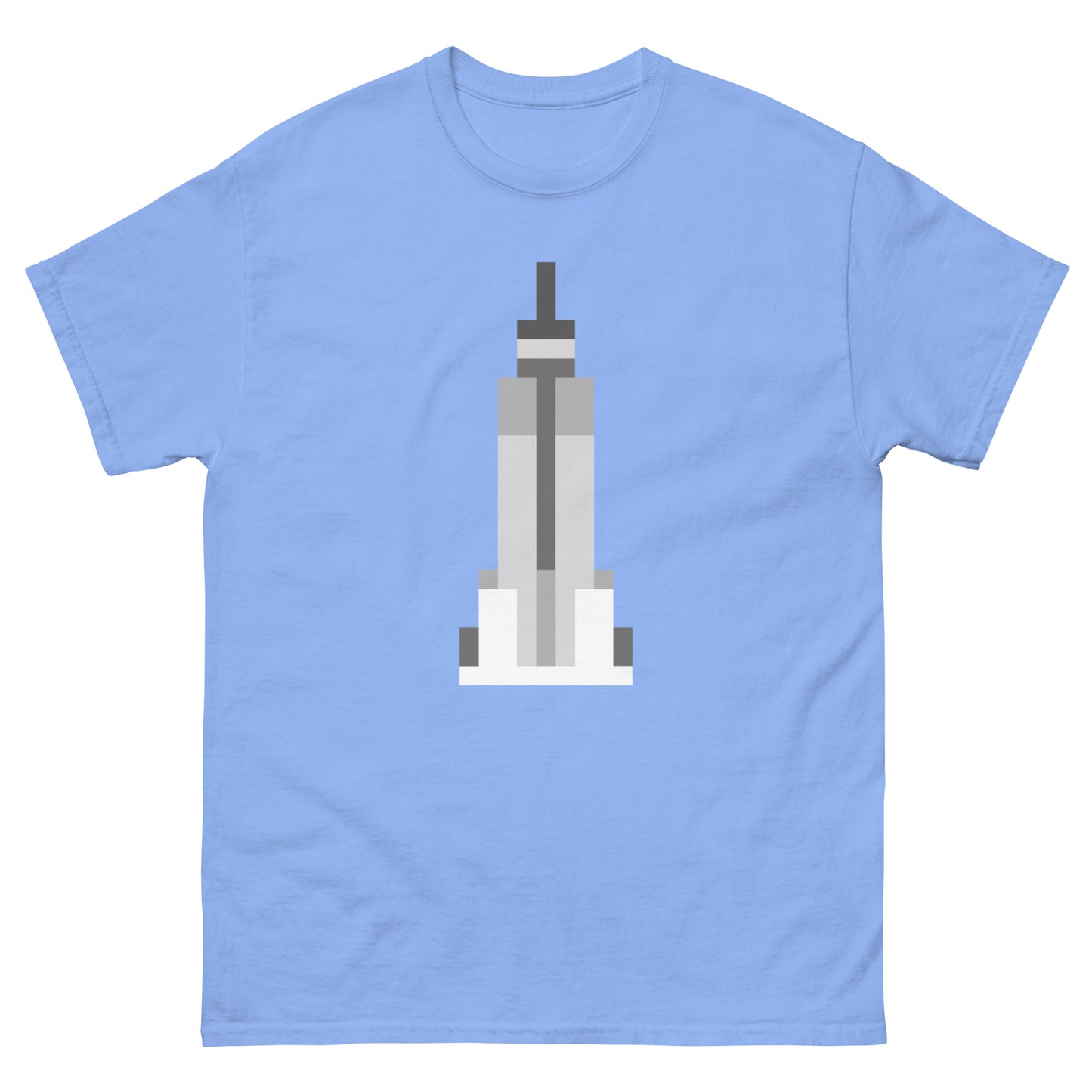 New York Pixelated SkyScrapper - Men's T-Shirt Carolina Blue t-shirt