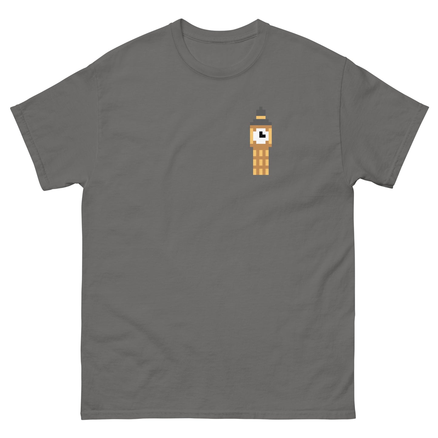 Pixelated Big Ben T-Shirt - Retro London Landmark Classic Tee
