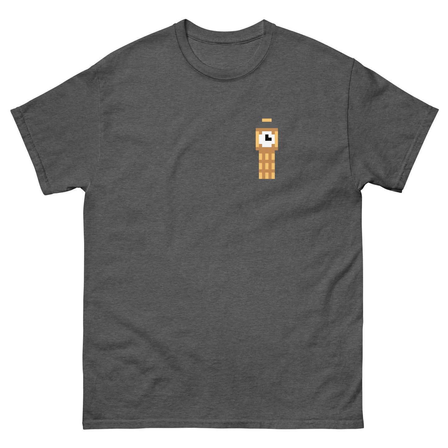 Pixelated Big Ben T-Shirt - Retro London Landmark Classic Tee