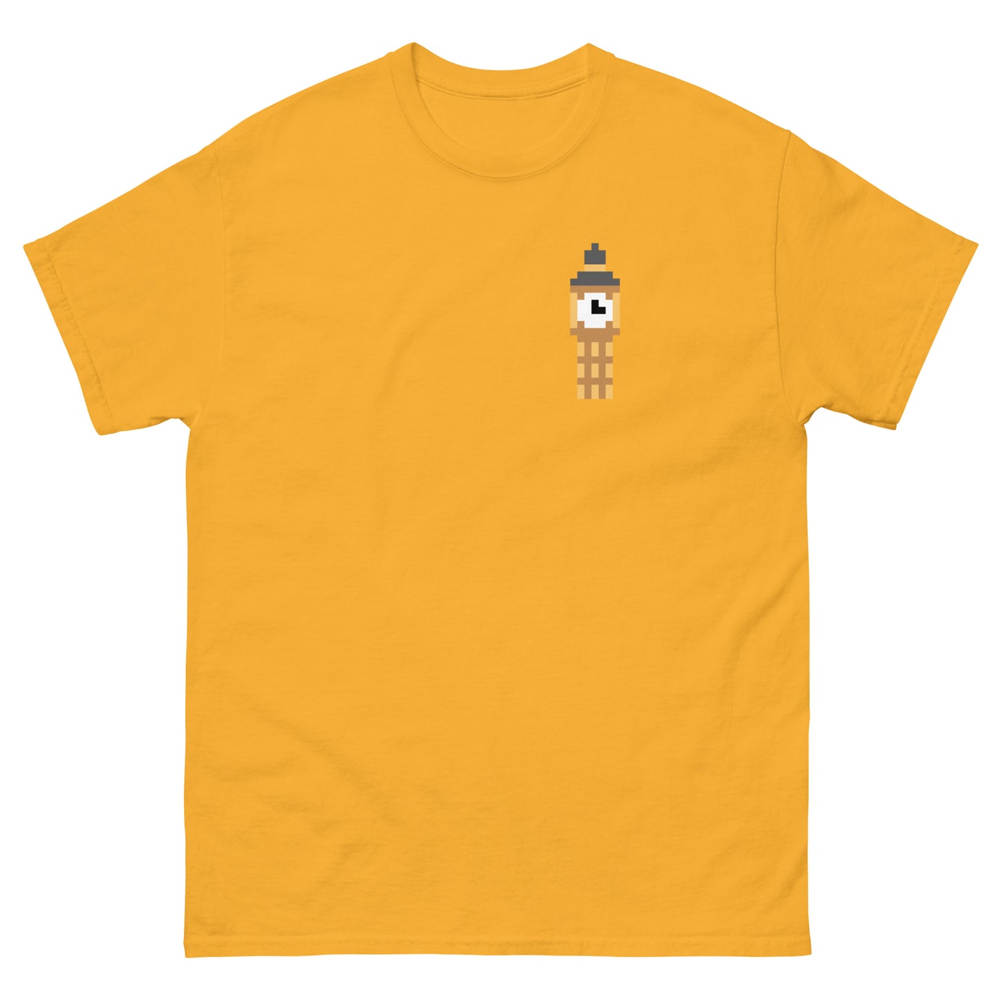 Pixelated Big Ben T-Shirt - Retro London Landmark Classic Tee