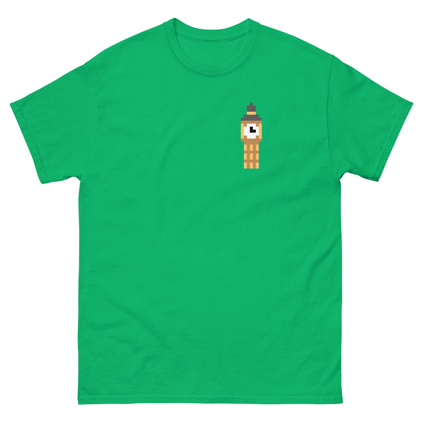 Pixelated Big Ben T-Shirt - Retro London Landmark Classic Tee