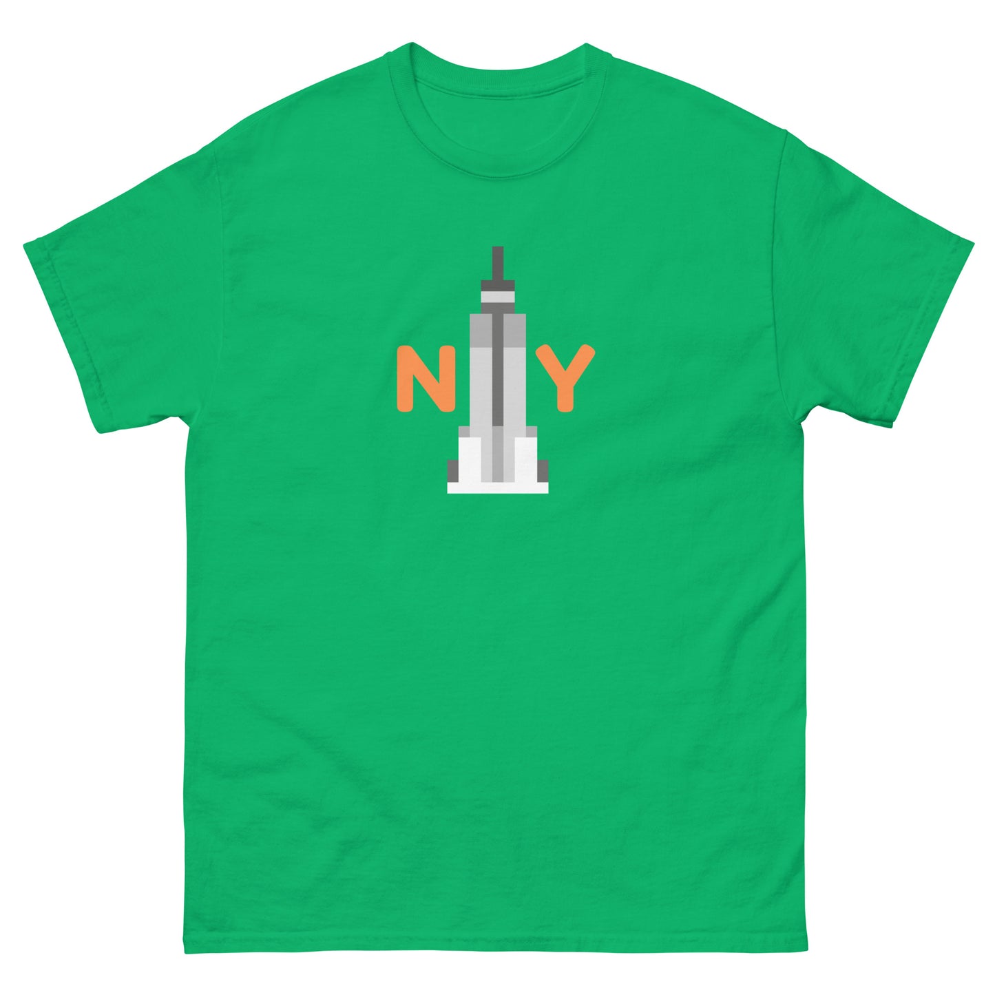 NYC Skyscraper T-Shirt – New York Skyline Graphic Tee for City Lovers & Tourists Irish Green t-shirt
