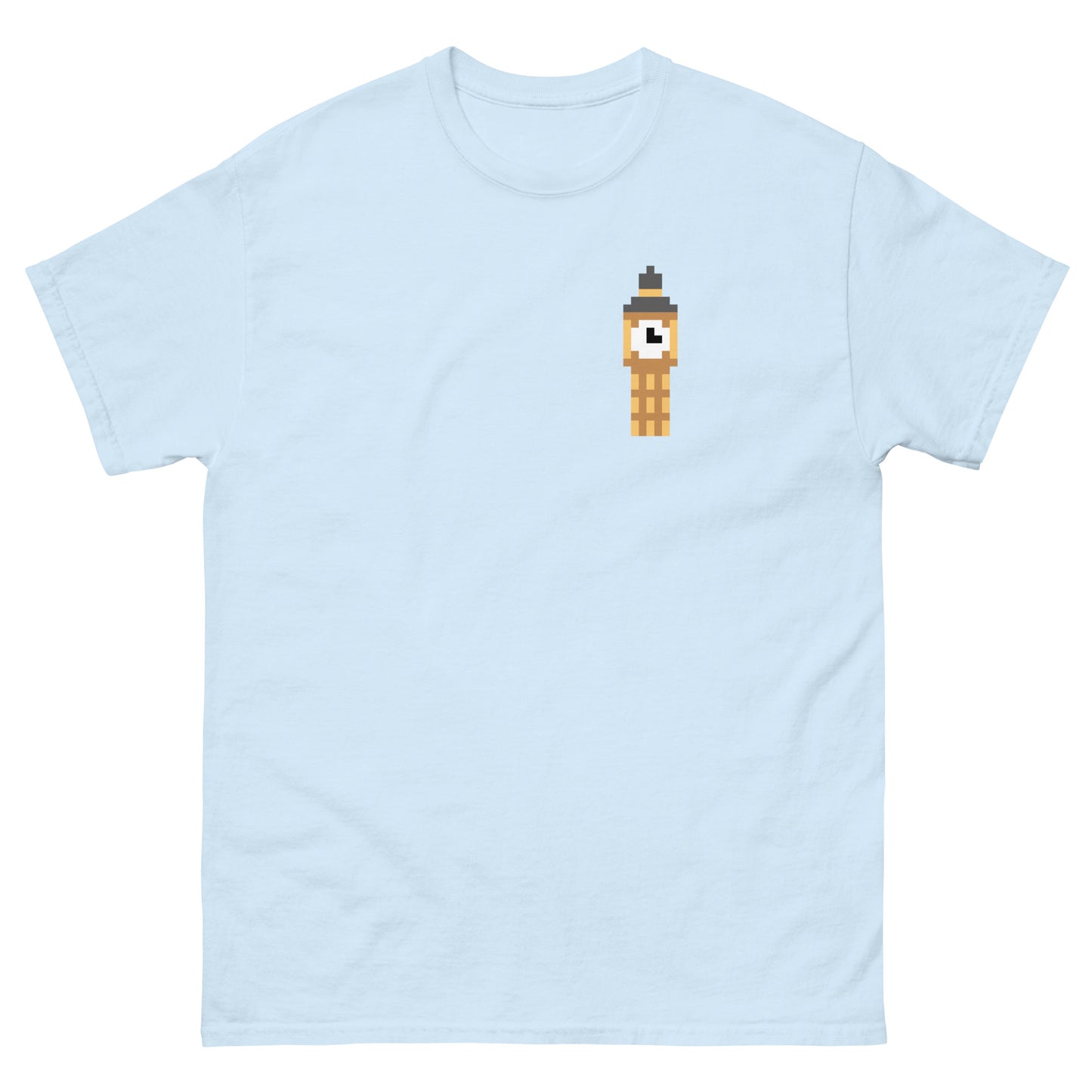 Pixelated Big Ben T-Shirt - Retro London Landmark Classic Tee