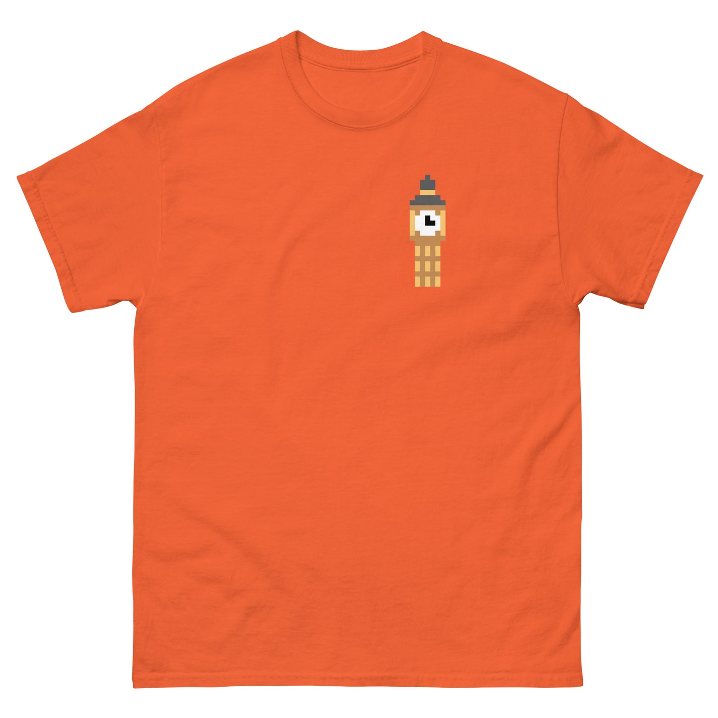 Pixelated Big Ben T-Shirt - Retro London Landmark Classic Tee