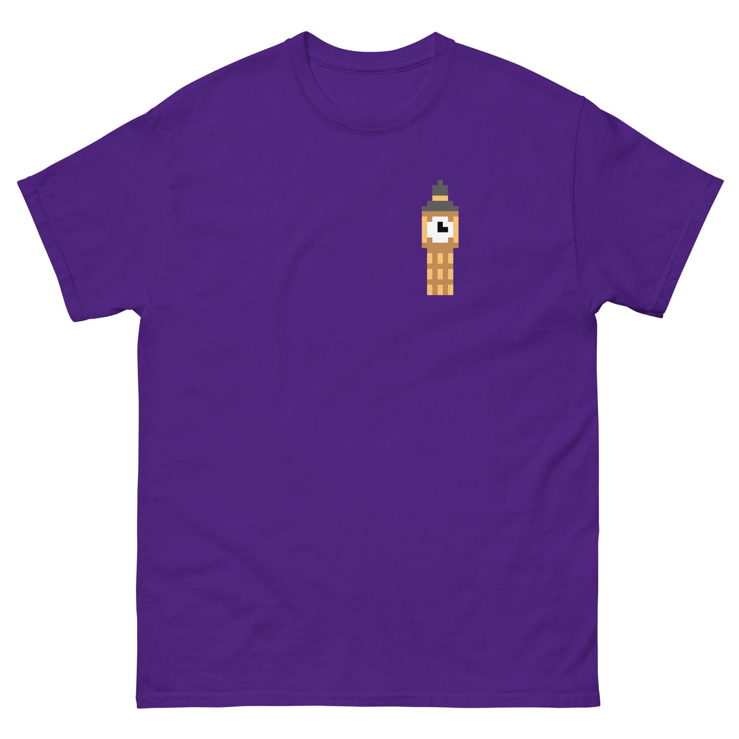 Pixelated Big Ben T-Shirt - Retro London Landmark Classic Tee