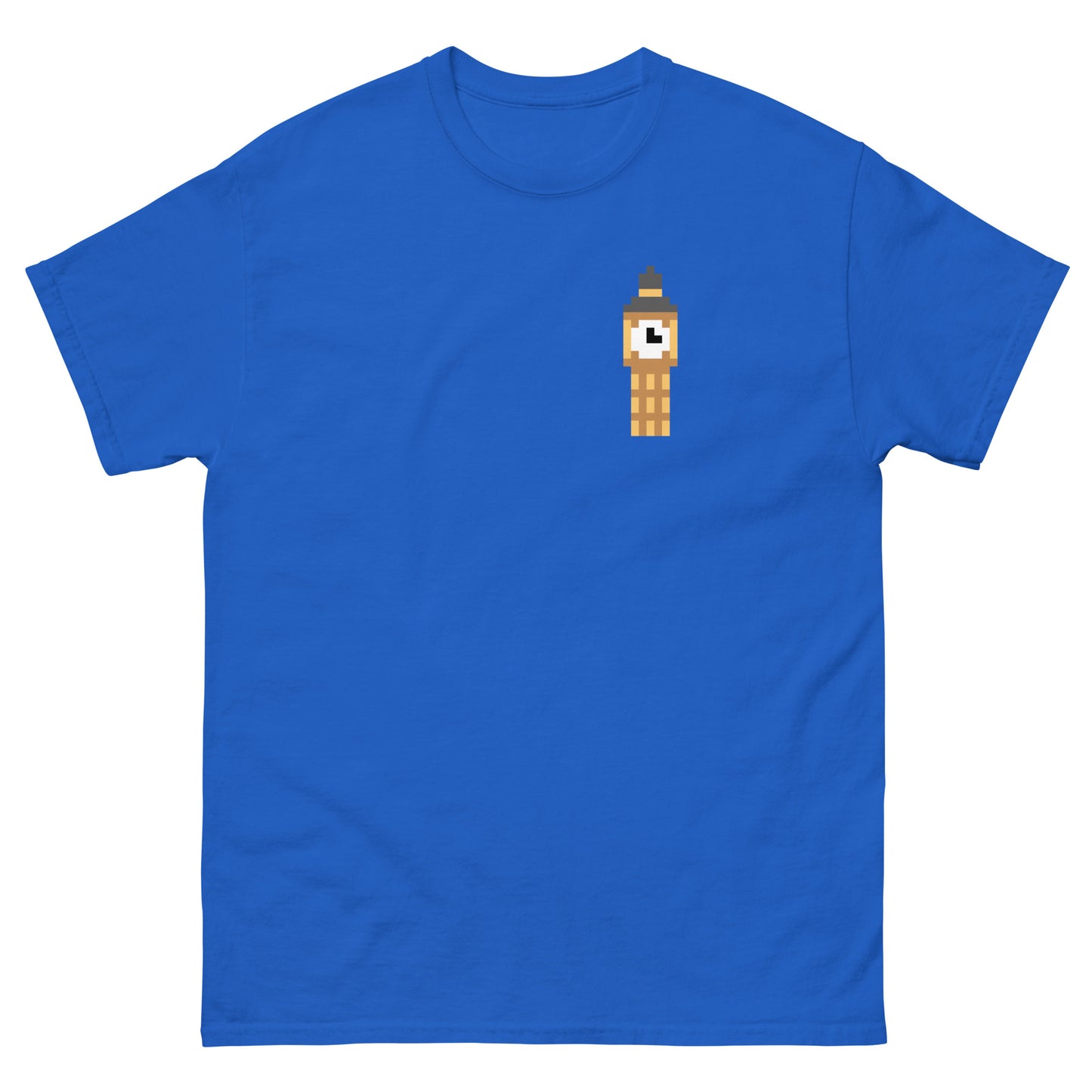 Pixelated Big Ben T-Shirt - Retro London Landmark Classic Tee