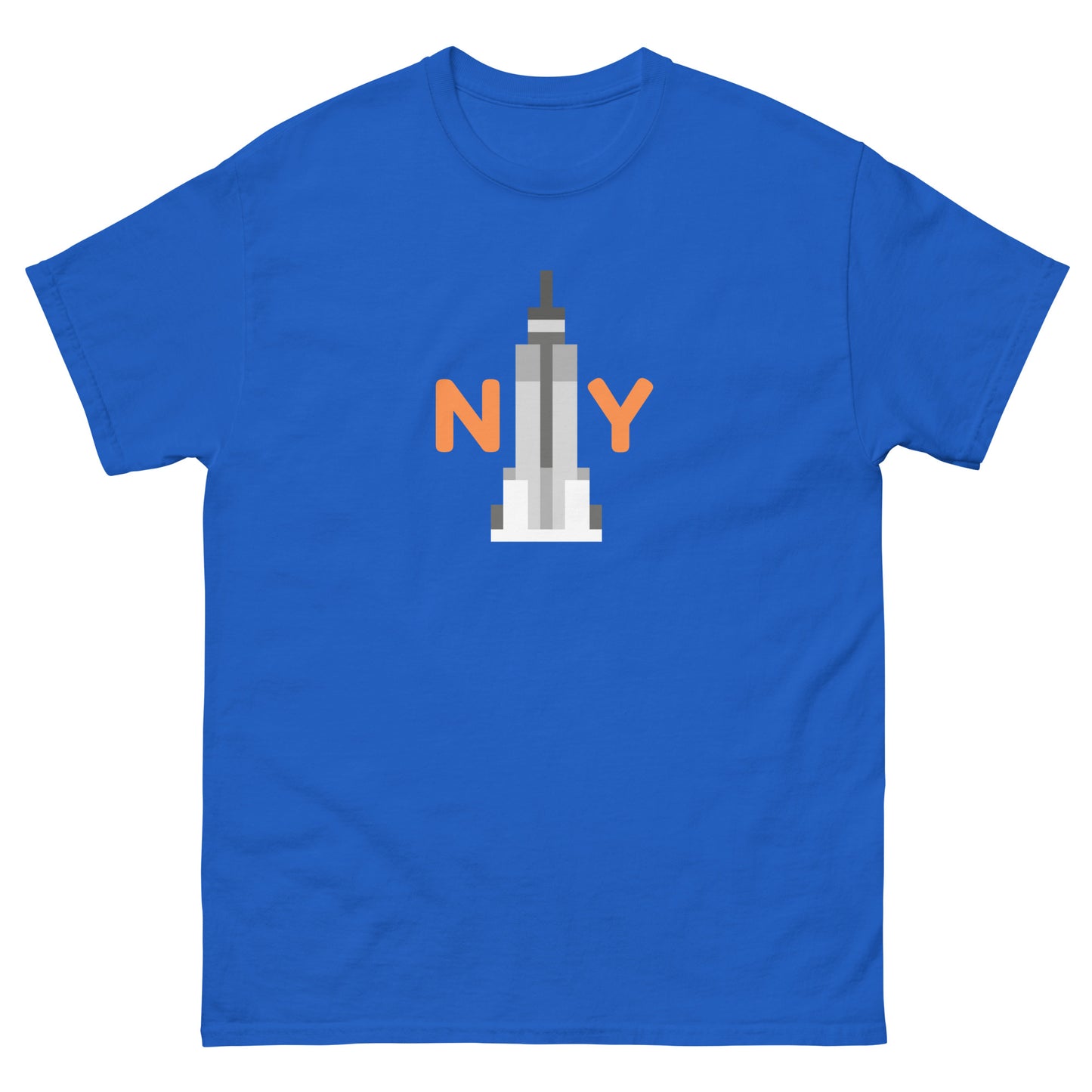 NYC Skyscraper T-Shirt – New York Skyline Graphic Tee for City Lovers & Tourists Royal t-shirt