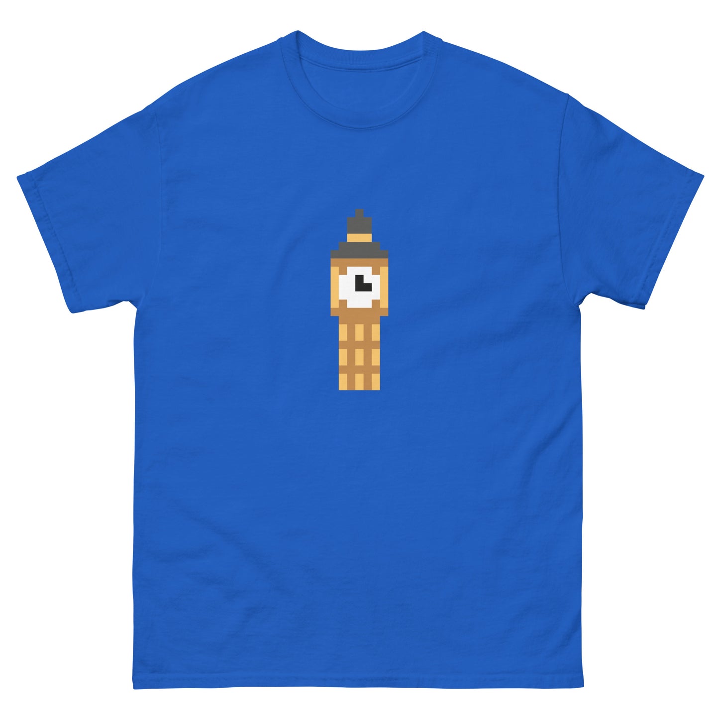 Big Ben Pixel Art T-Shirt – London Elizabeth Tower Graphic Tee for UK Fans & Tourists Royal t-shirt