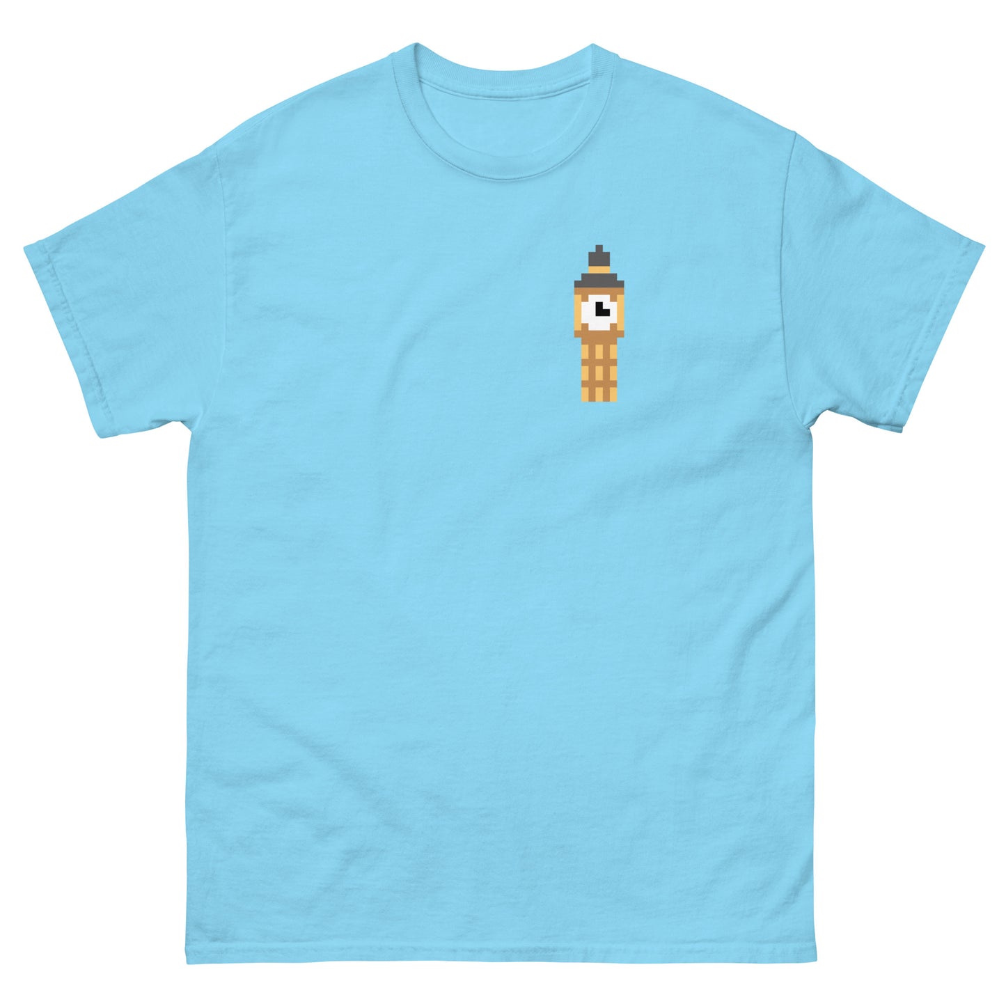 Pixelated Big Ben T-Shirt - Retro London Landmark Classic Tee