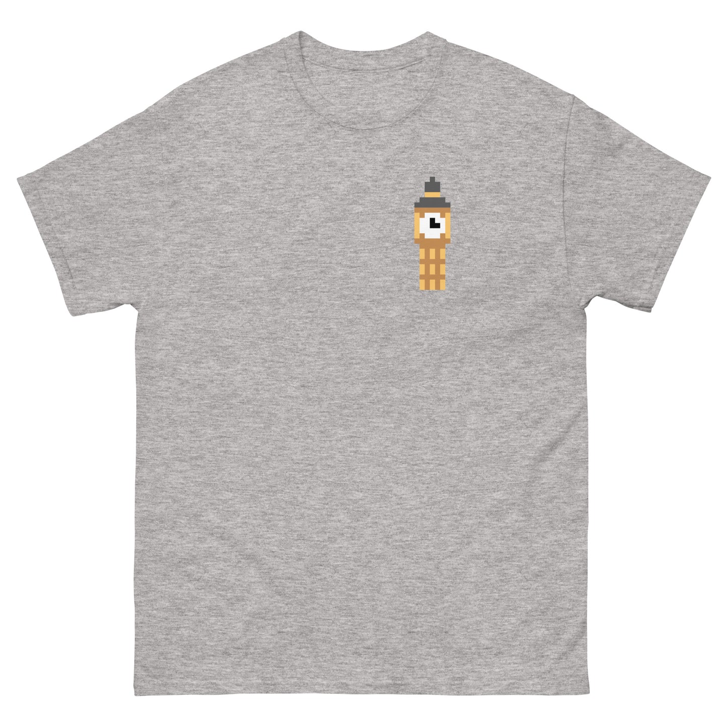 Pixelated Big Ben T-Shirt - Retro London Landmark Classic Tee