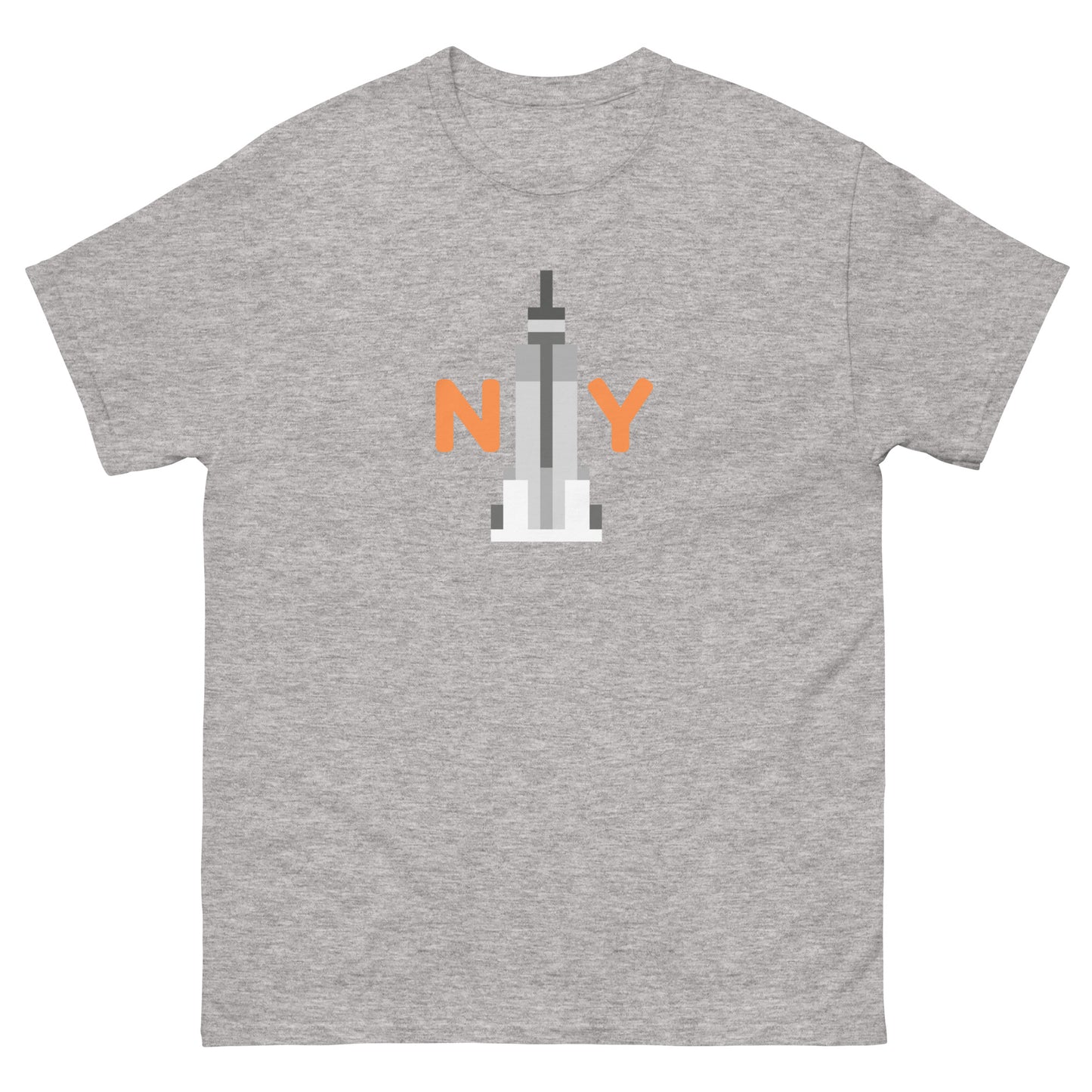 NYC Skyscraper T-Shirt – New York Skyline Graphic Tee for City Lovers & Tourists Sport Grey t-shirt