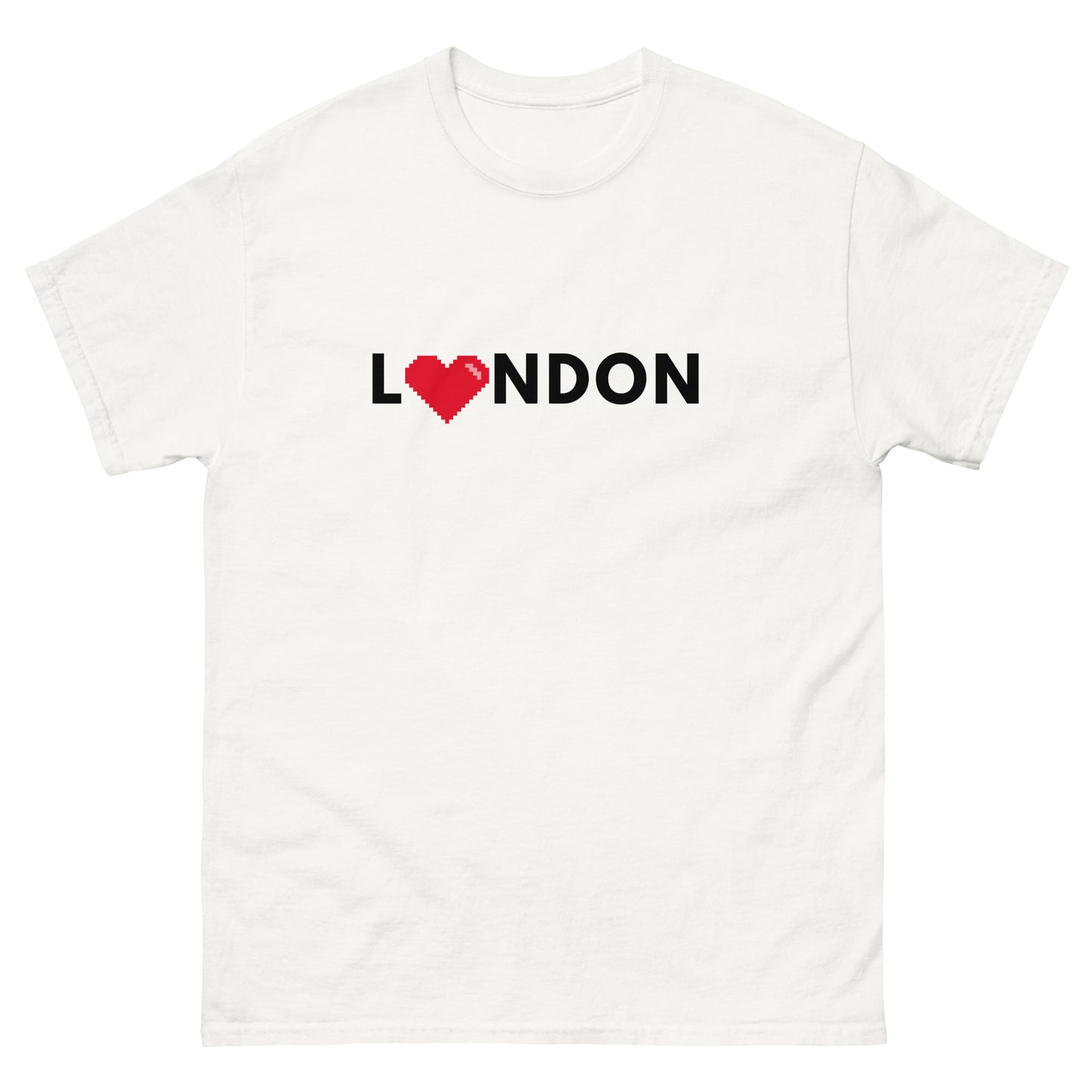 I Love London Pixelated Heart - classic tee White t-shirt