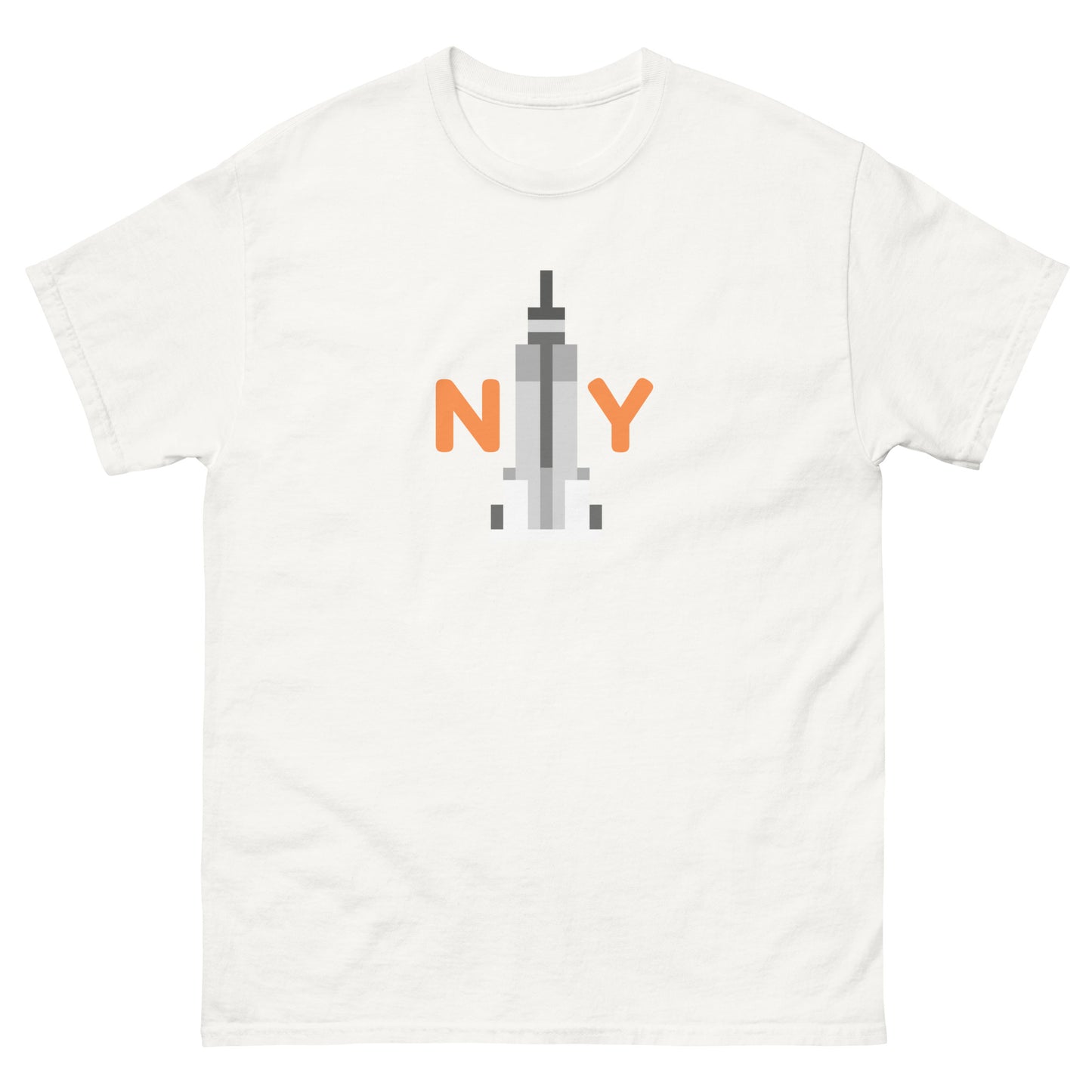 NYC Skyscraper T-Shirt – New York Skyline Graphic Tee for City Lovers & Tourists White t-shirt