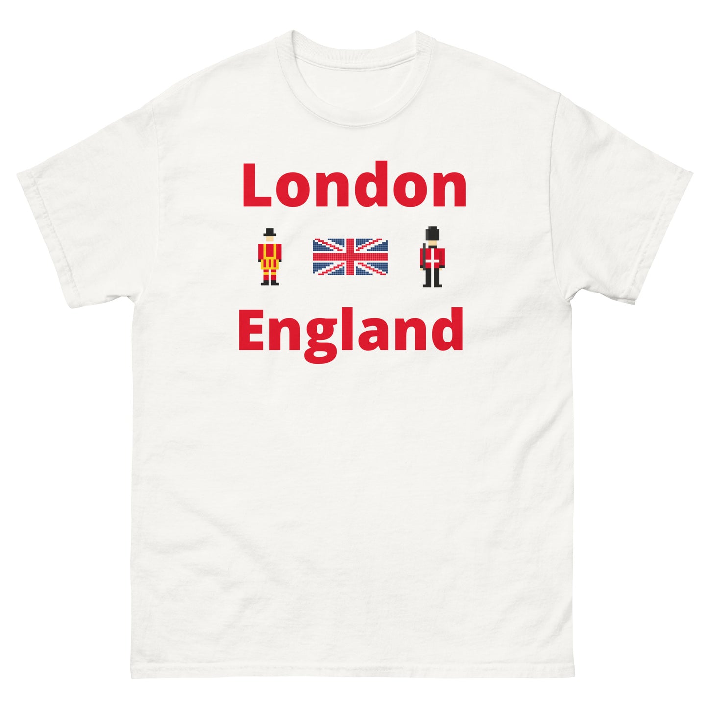 London England Royal Guard T-Shirt – Iconic British Soldier Tee for UK Fans & Tourists White t-shirt