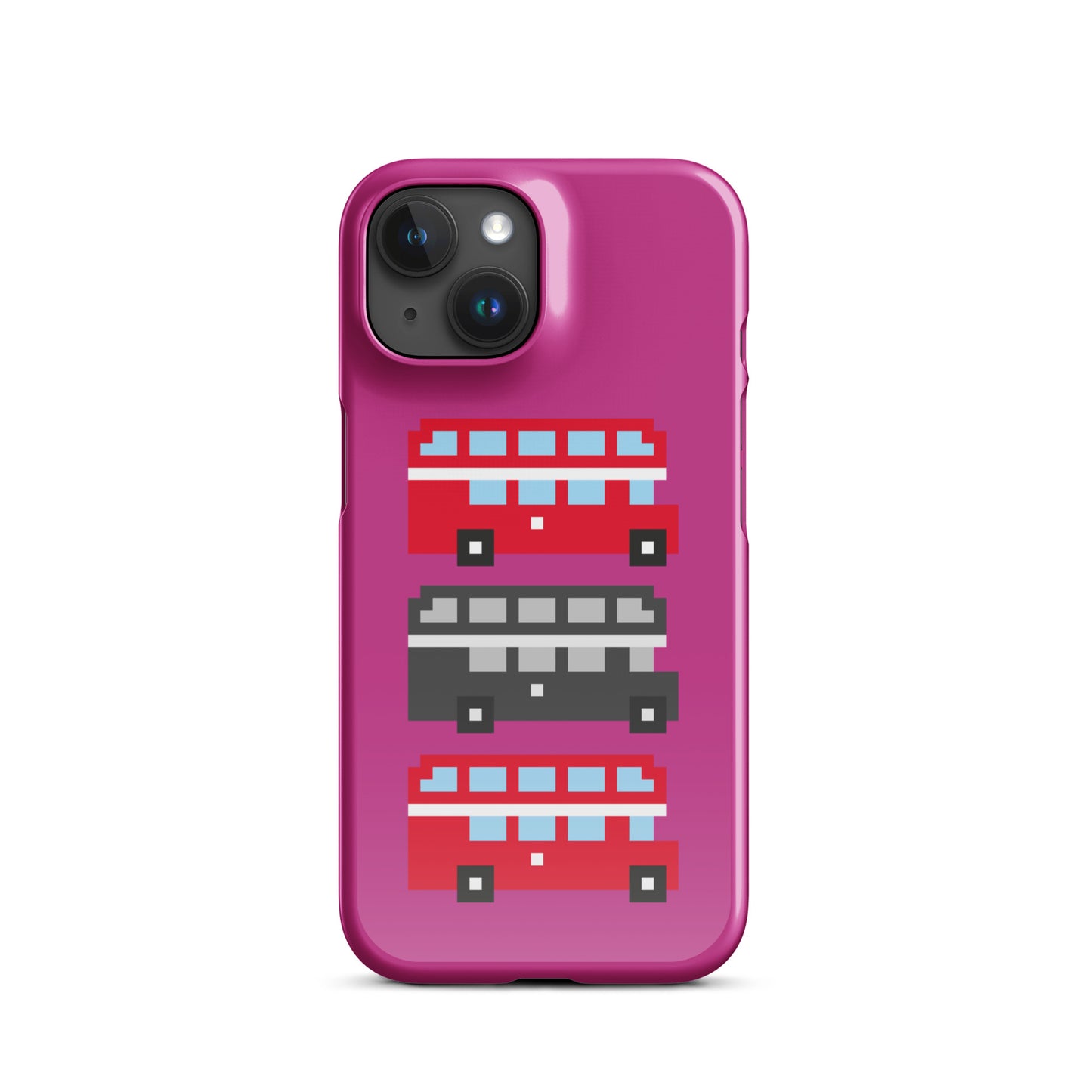 Mulit Coloured London Double Decker Bus - Snap case for iPhone®