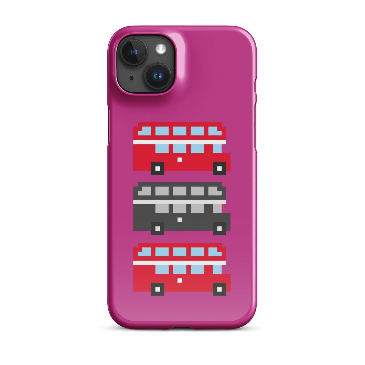 Mulit Coloured London Double Decker Bus - Snap case for iPhone®