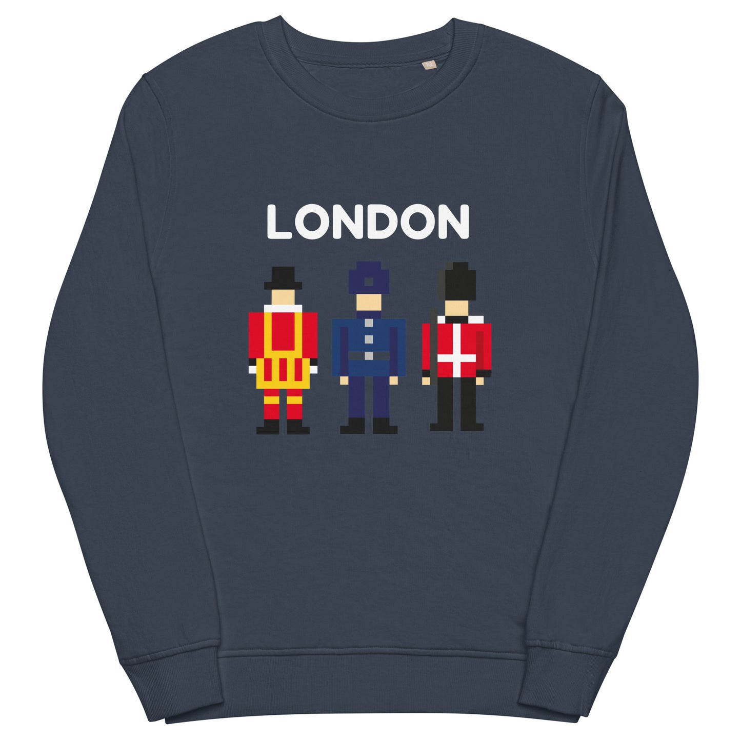 Retro pixel art British Police, Royal Guard, and Soldier sweatshirt – unisex pullover