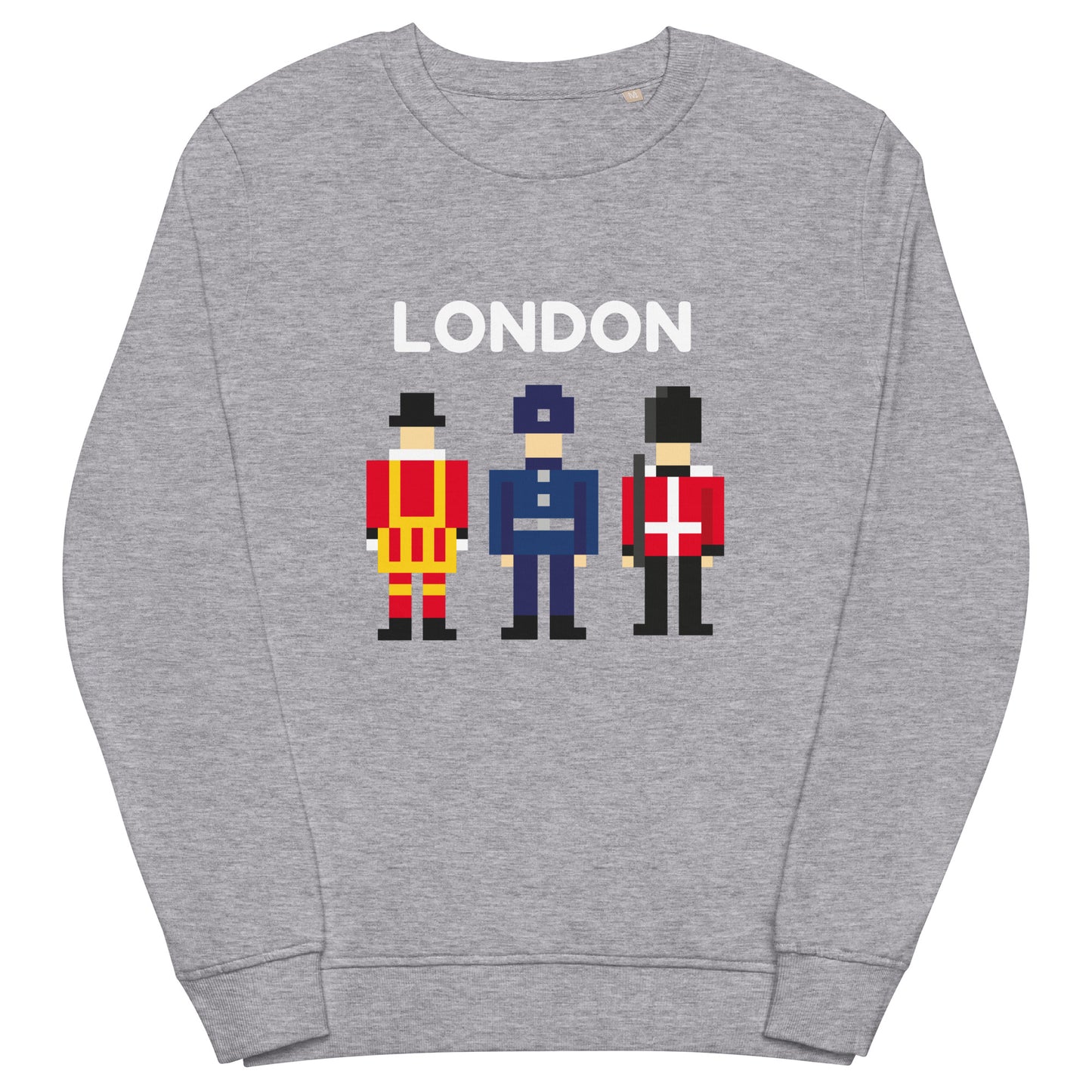 Retro pixel art British Police, Royal Guard, and Soldier sweatshirt – unisex pullover