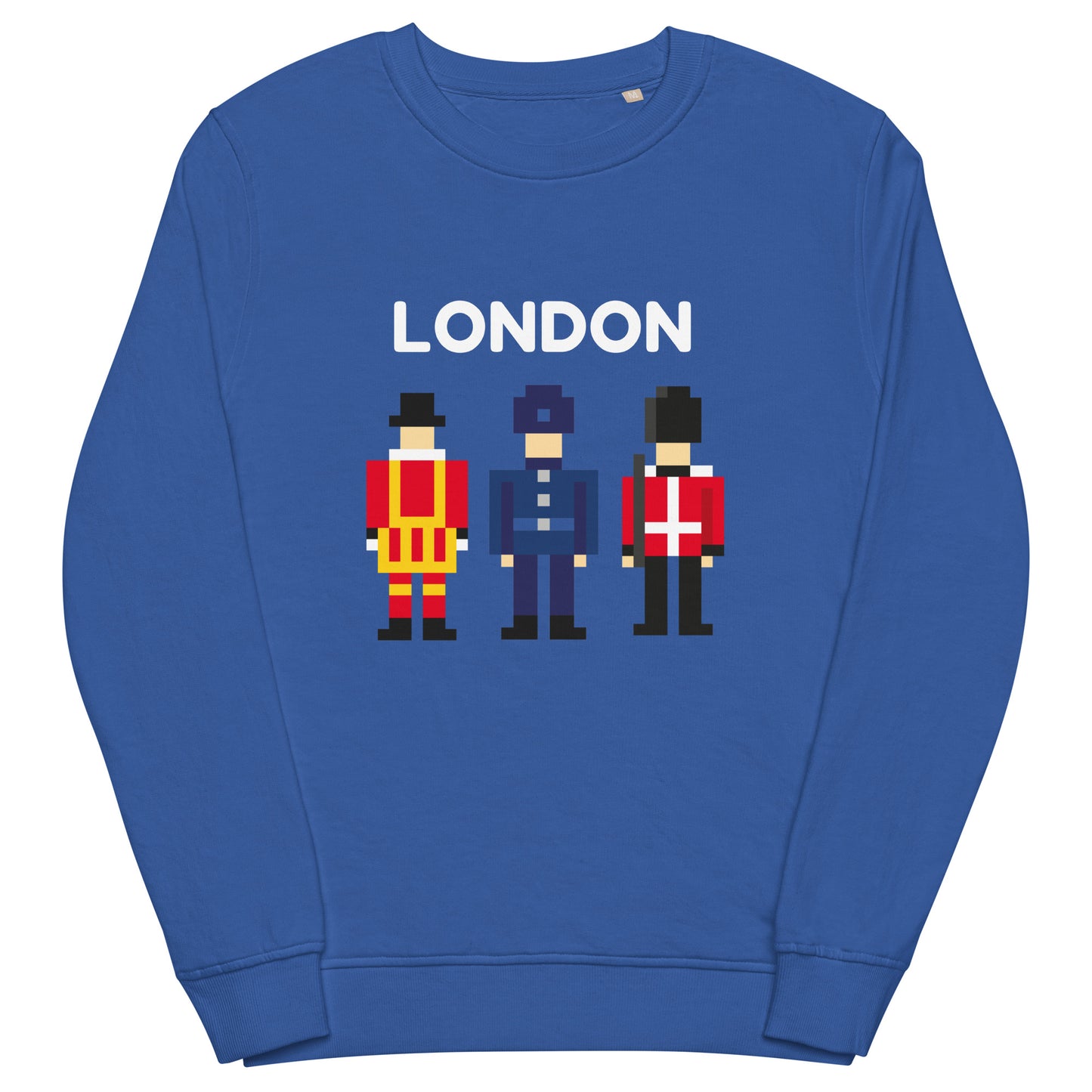 Retro pixel art British Police, Royal Guard, and Soldier sweatshirt – unisex pullover