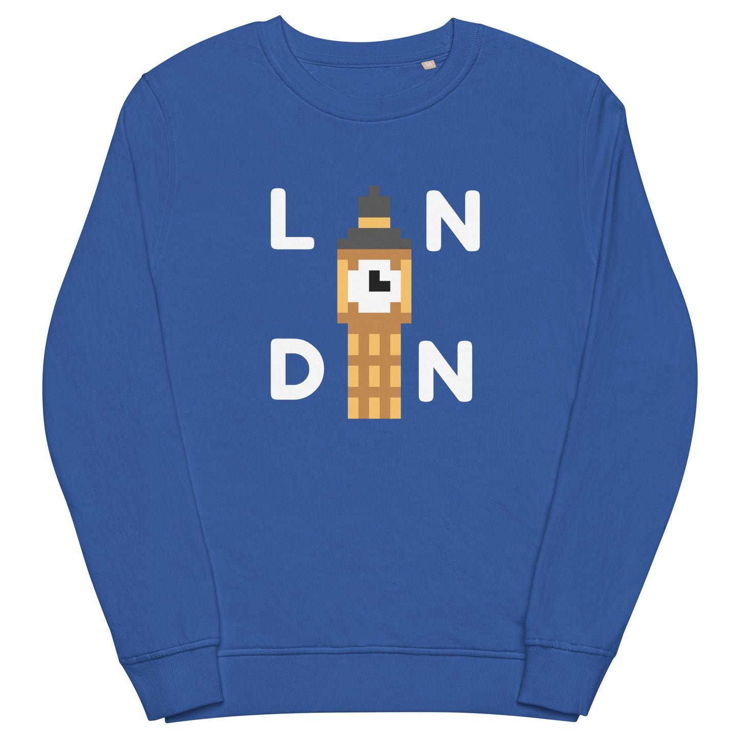 LNDN retro Big Ben sweatshirt – unisex organic cotton pullover with London design