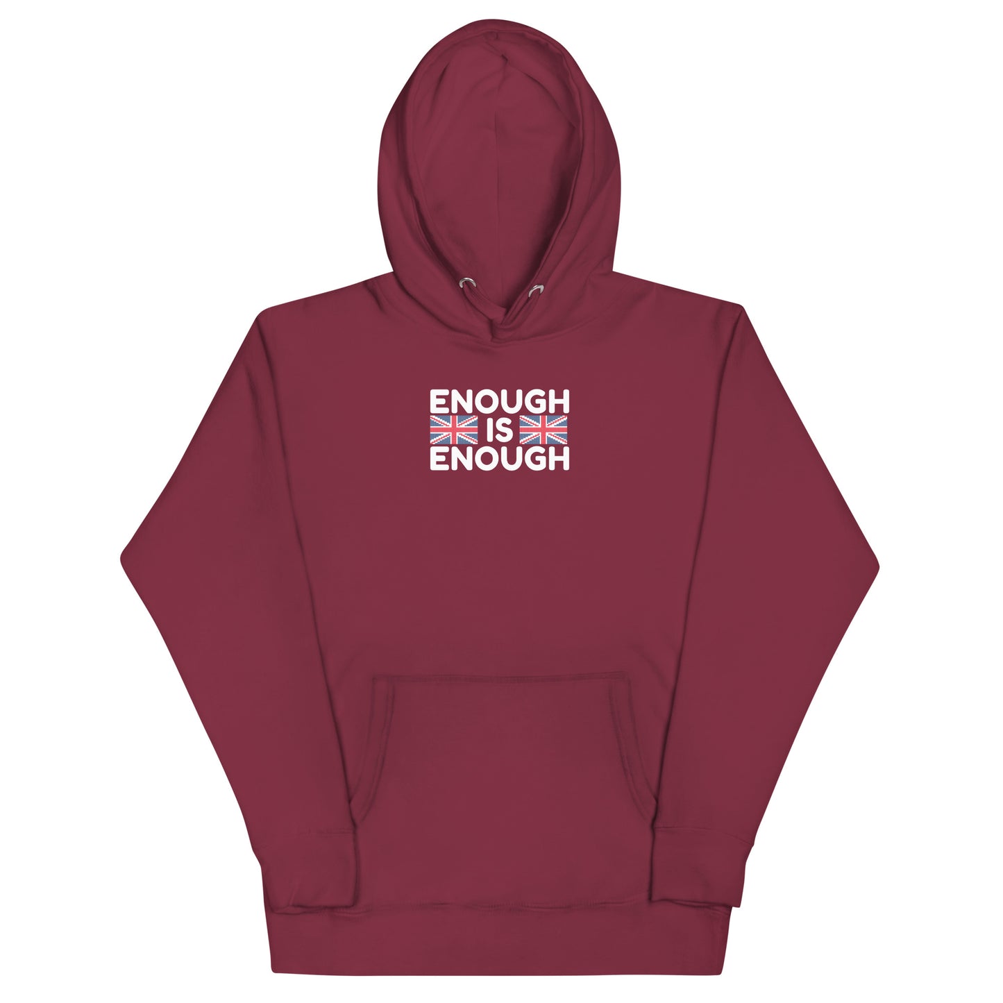 Enough Is Enough - Unisex Hoodie Maroon Hoodie