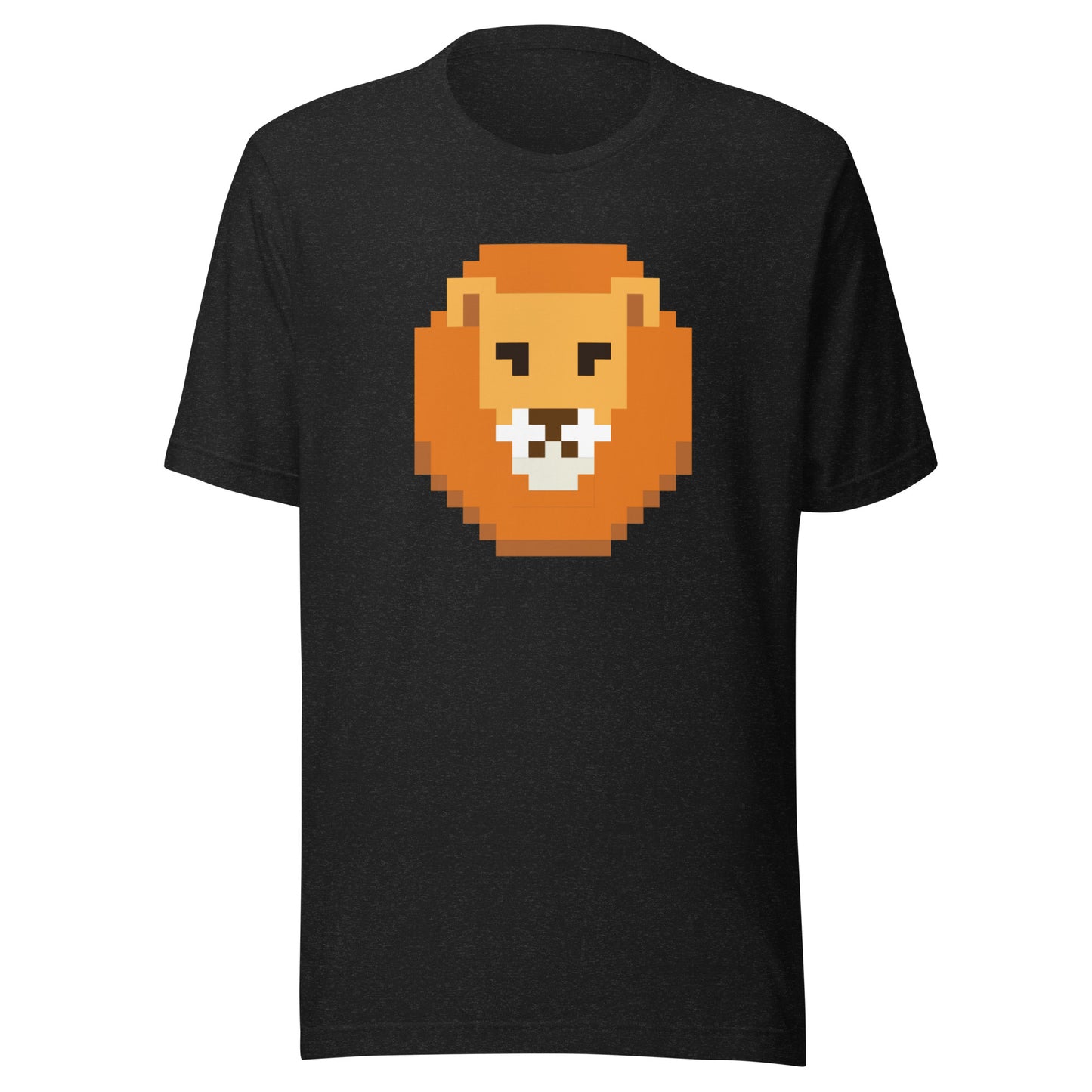 Lion Head - King of the Jungle - Pixelated Design Short Sleeved T-Shirt 5XL t-shirt