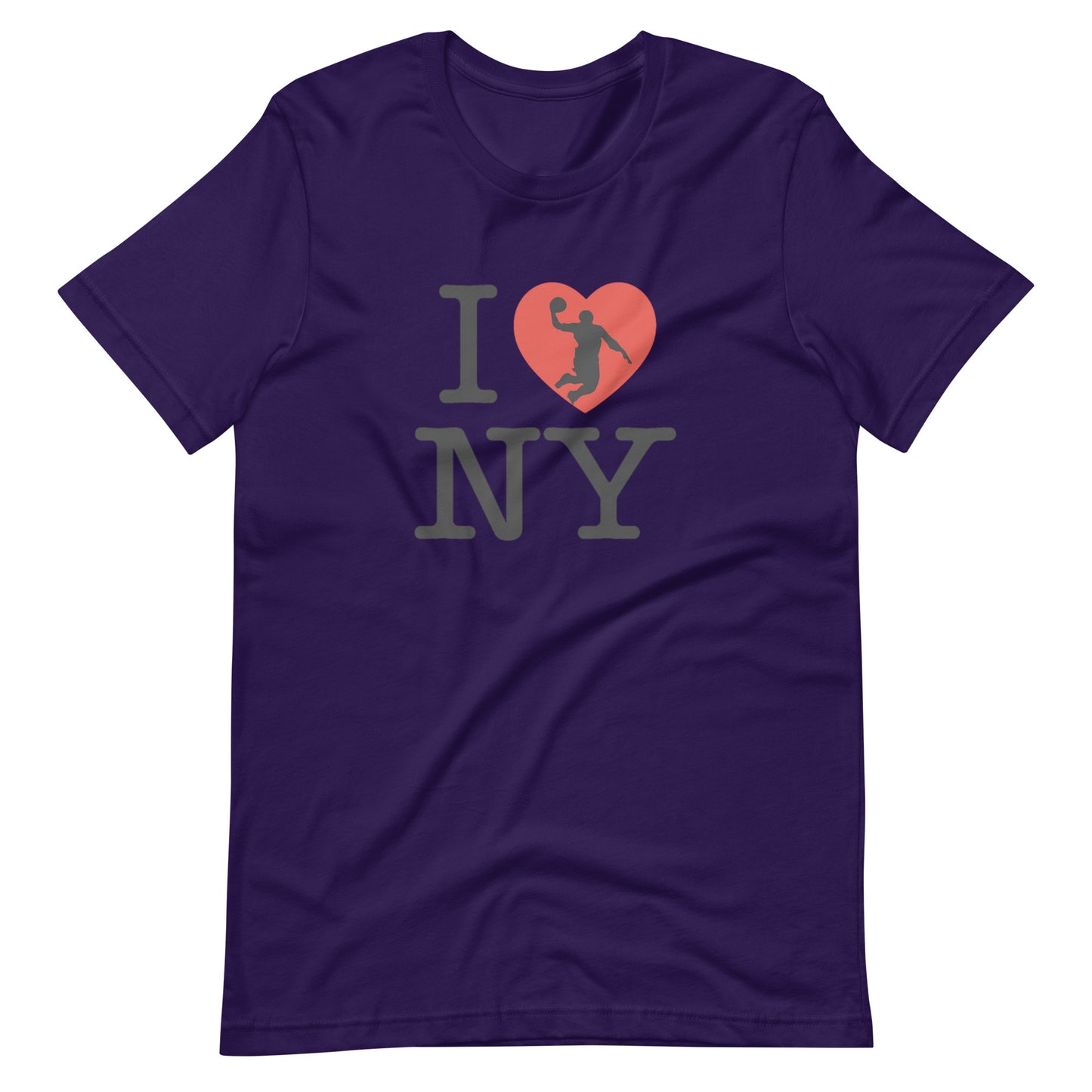 I Heart NYC Basketball - Unisex t-shirt Team Purple t-shirt