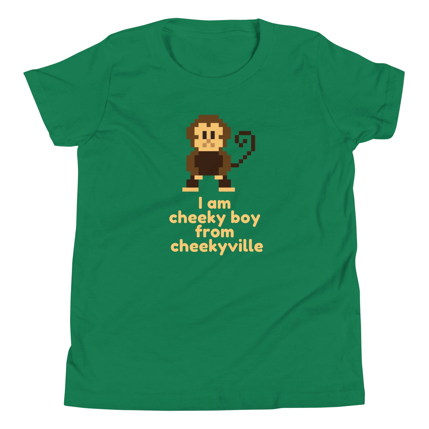 Cheeky Boy from CheekyVille Youth Short Sleeve T-Shirt Kelly t-shirt