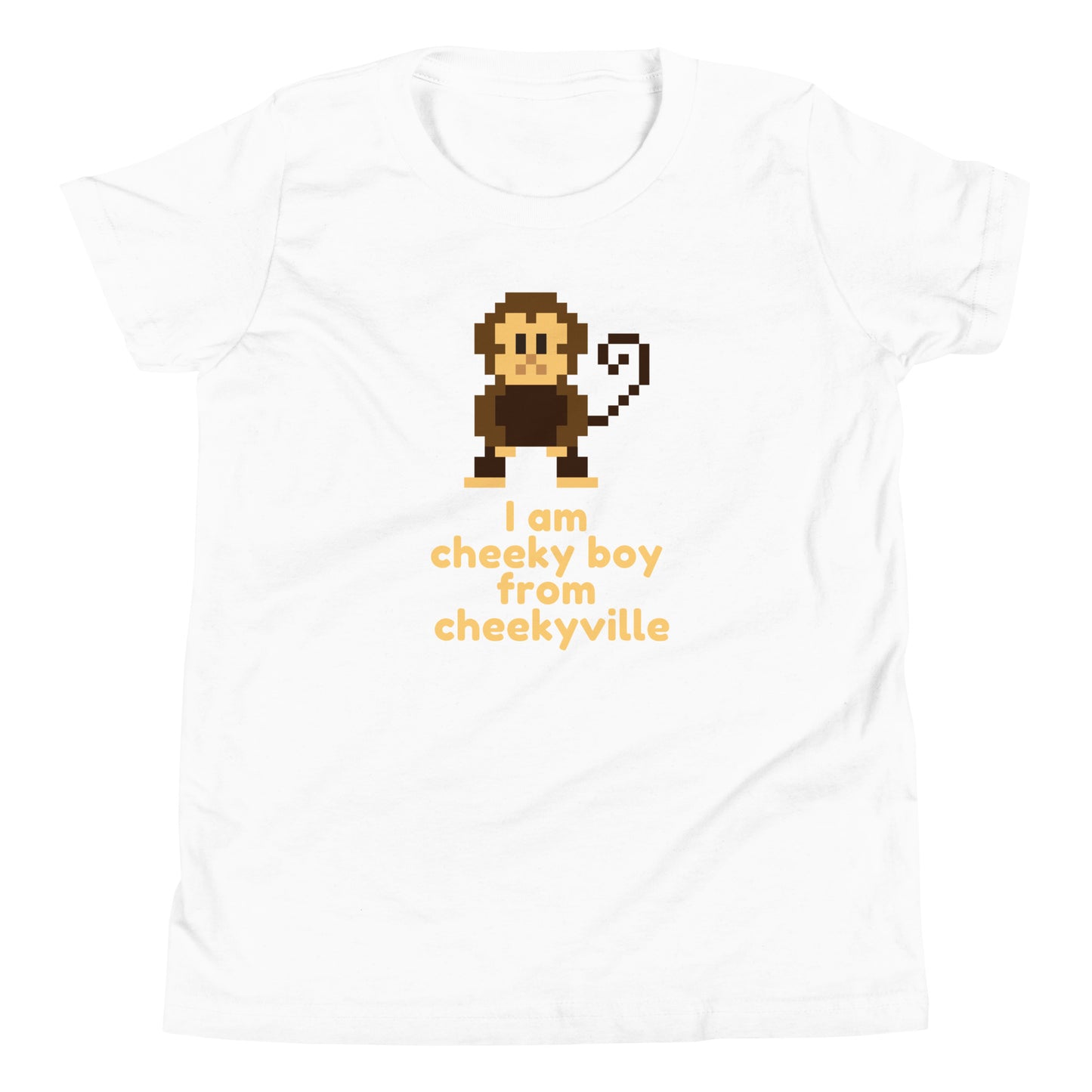 Cheeky Boy from CheekyVille Youth Short Sleeve T-Shirt White t-shirt